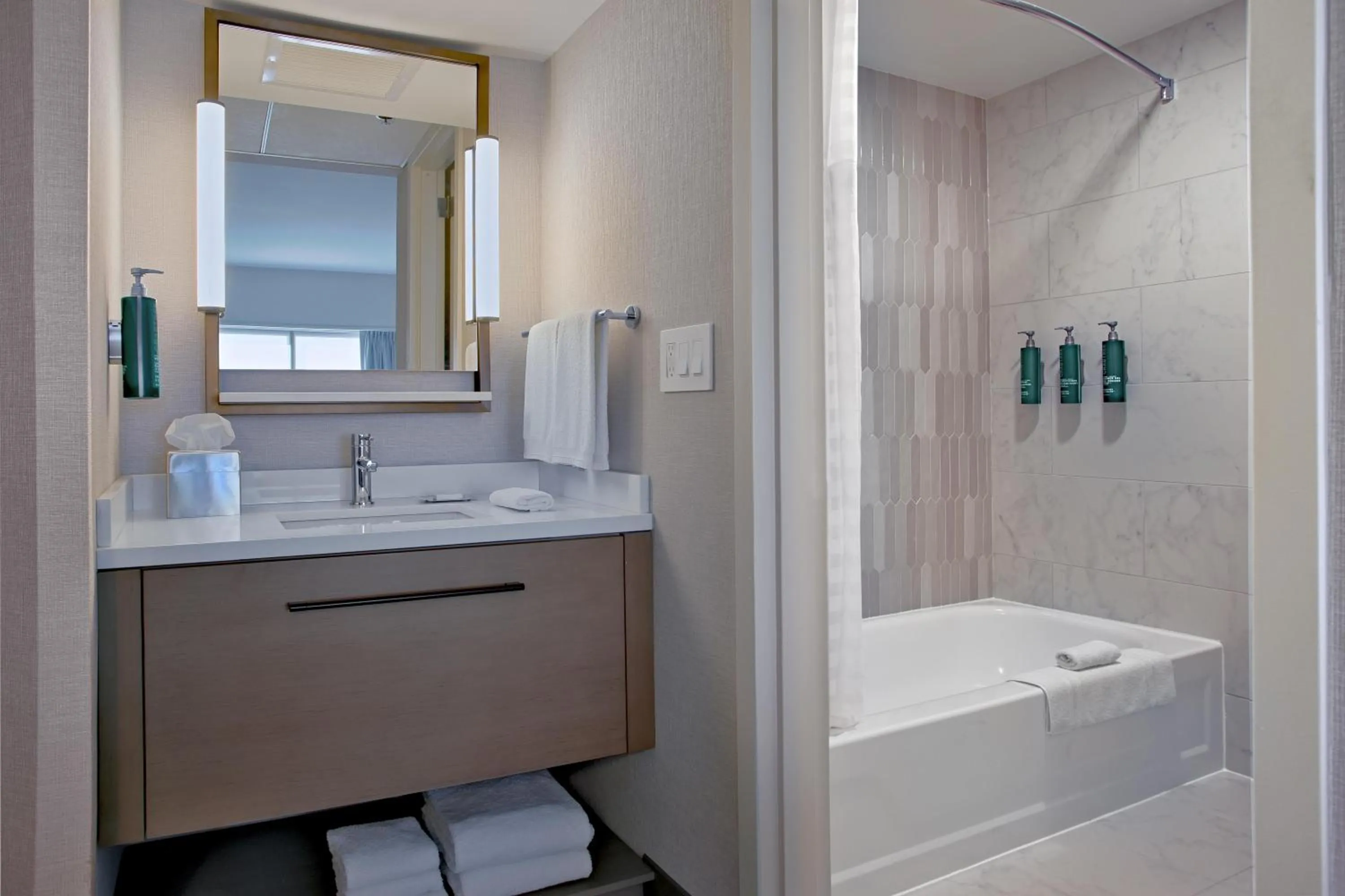 Bathroom in DoubleTree by Hilton Hotel Cedar Rapids Convention Complex