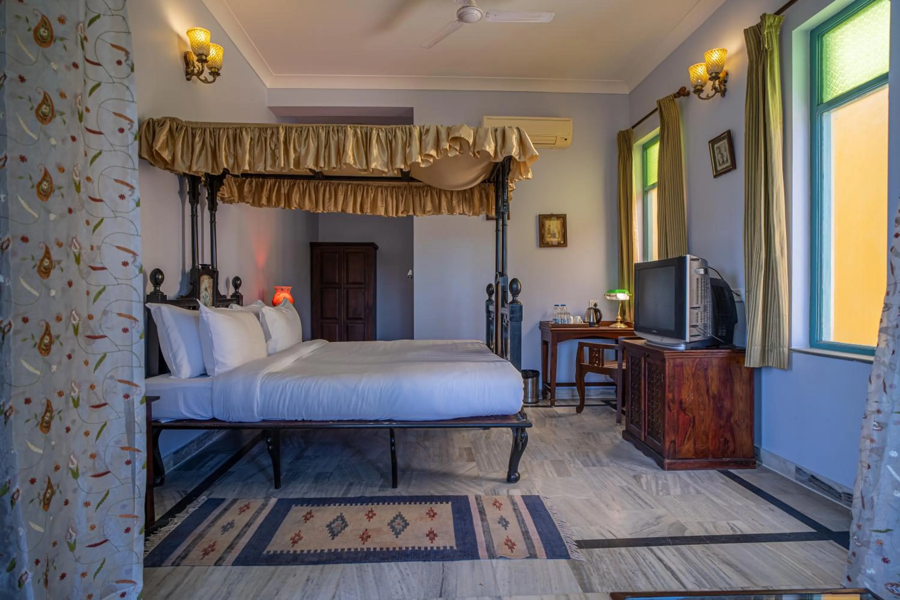 View (from property/room), Bed in Koolwal Kothi Zinc Journey by The Fern, Nawalgarh, Rajasthan