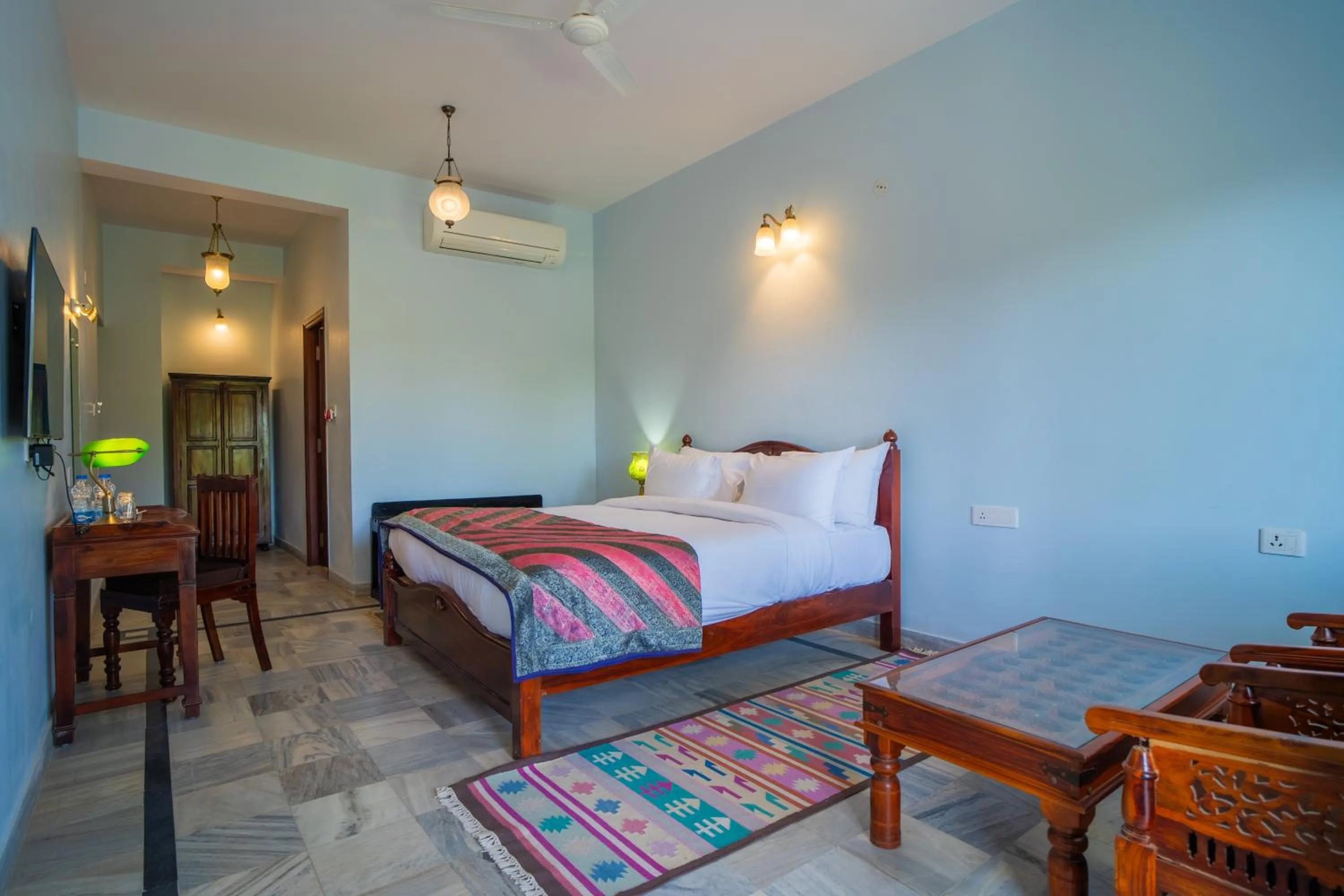 View (from property/room), Bed in Koolwal Kothi Zinc Journey by The Fern, Nawalgarh, Rajasthan