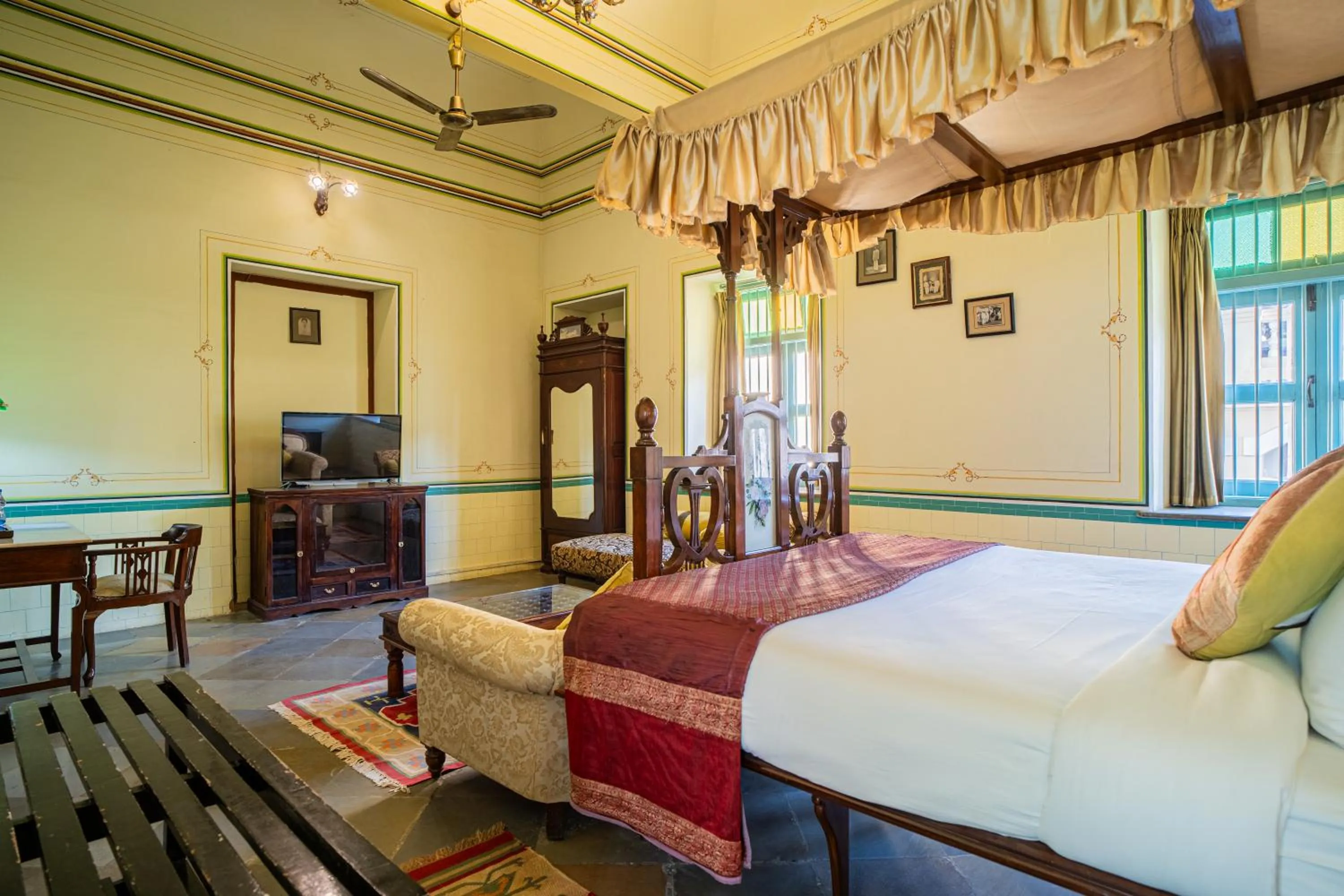 View (from property/room), Bed in Koolwal Kothi Zinc Journey by The Fern, Nawalgarh, Rajasthan