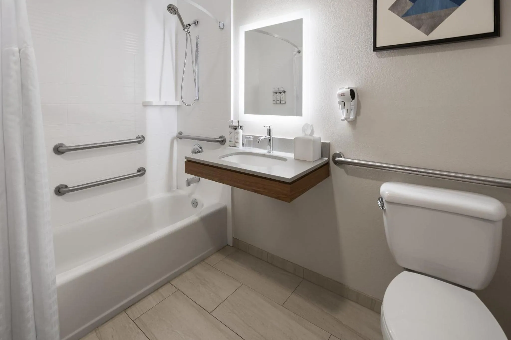 Bathroom in Candlewood Suites Aberdeen-Bel Air by IHG
