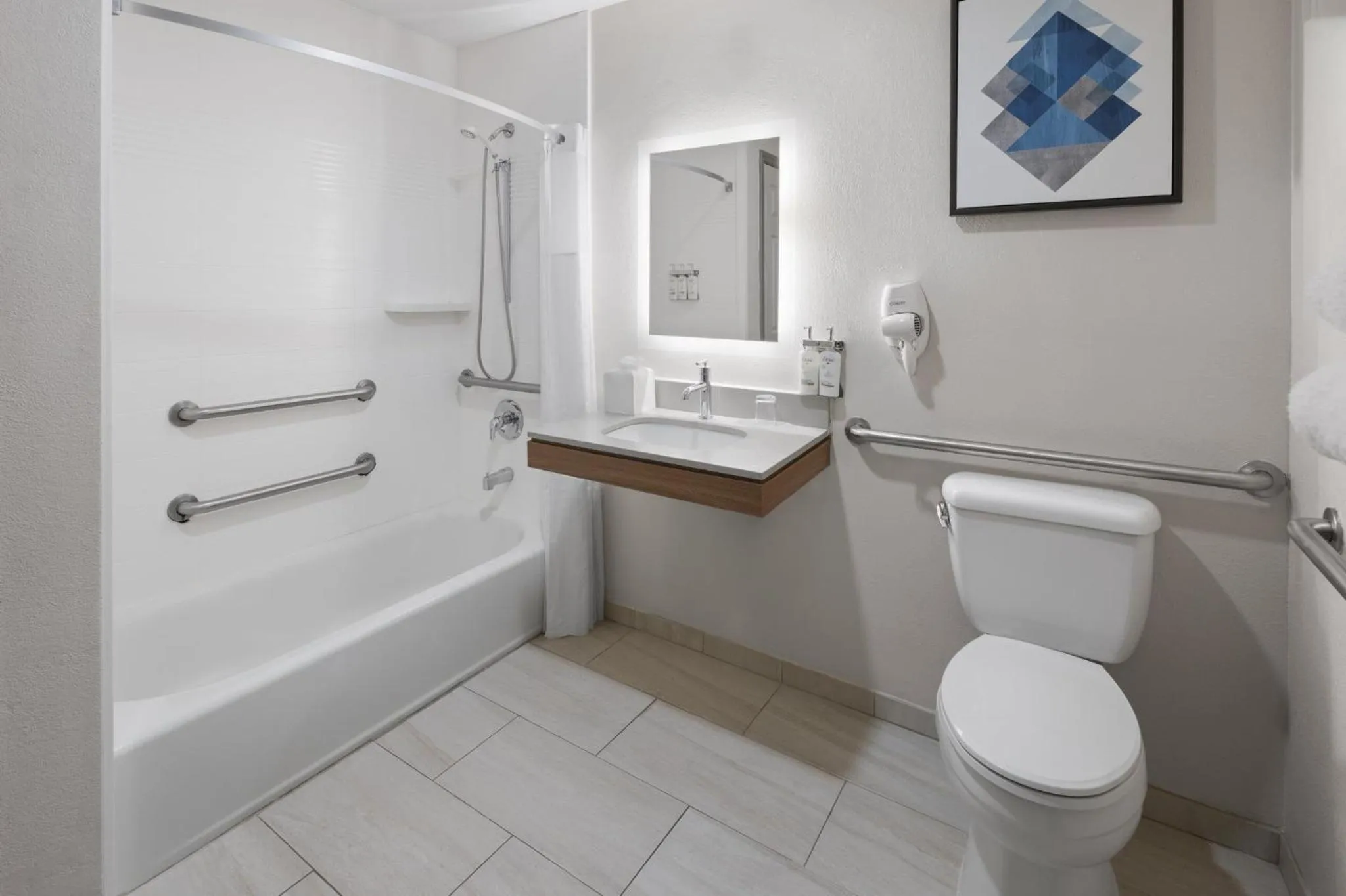Bathroom in Candlewood Suites Aberdeen-Bel Air by IHG