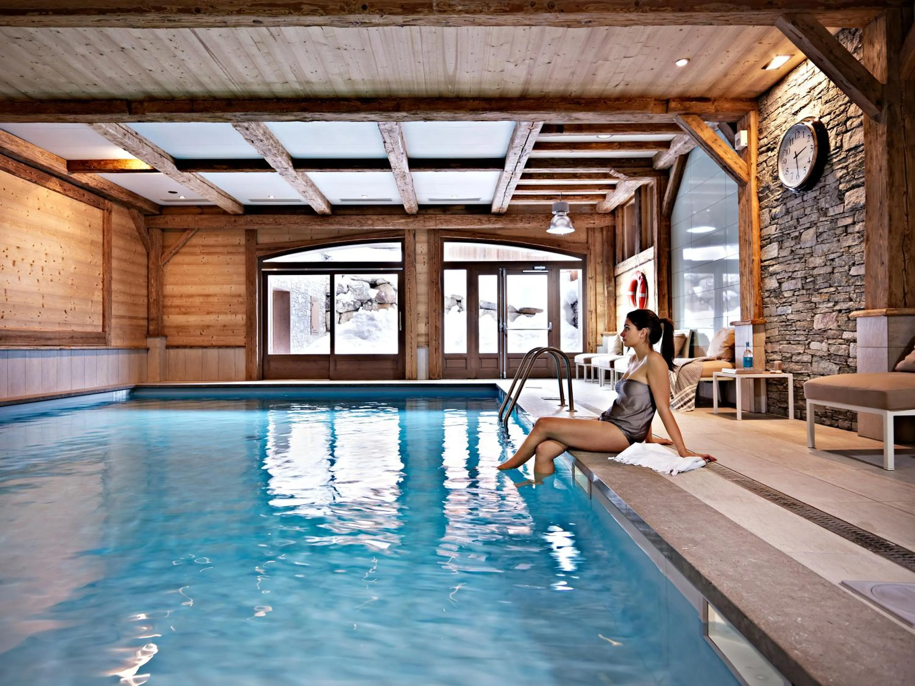 Swimming pool in CGH Résidences & Spas Le Ruitor