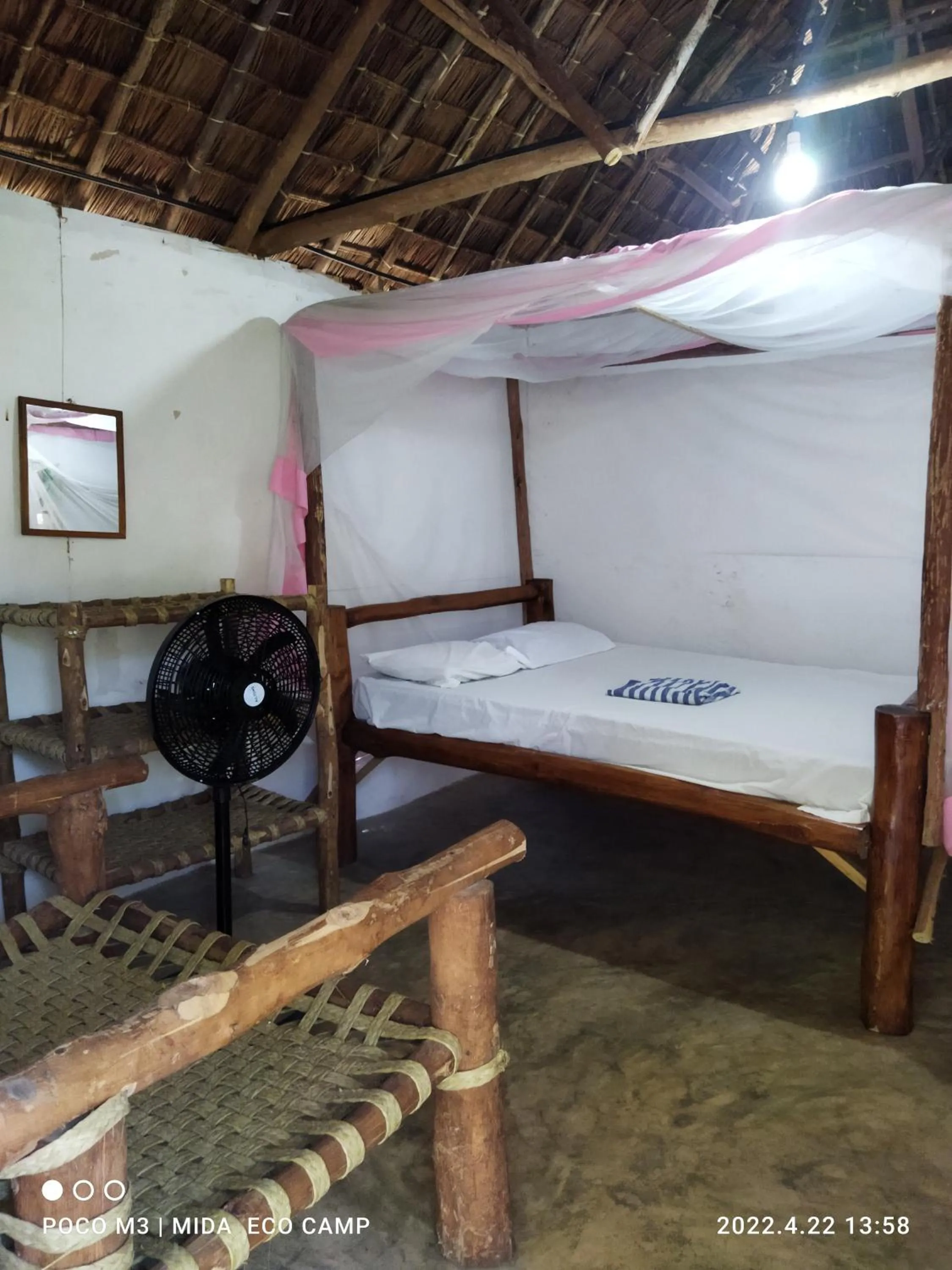 Bed in Mida Creek Eco Camp