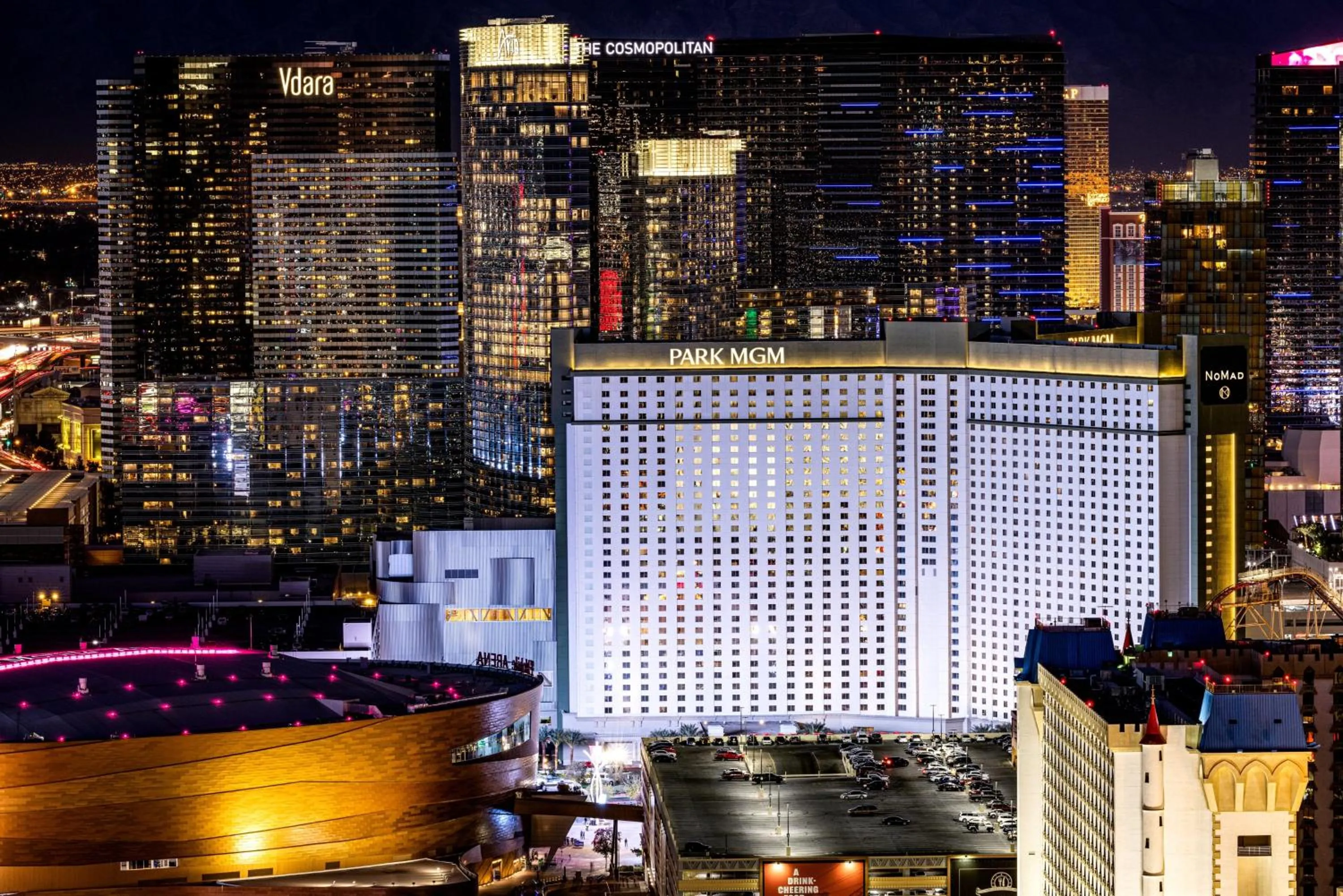 Bird's eye view in Park MGM Las Vegas