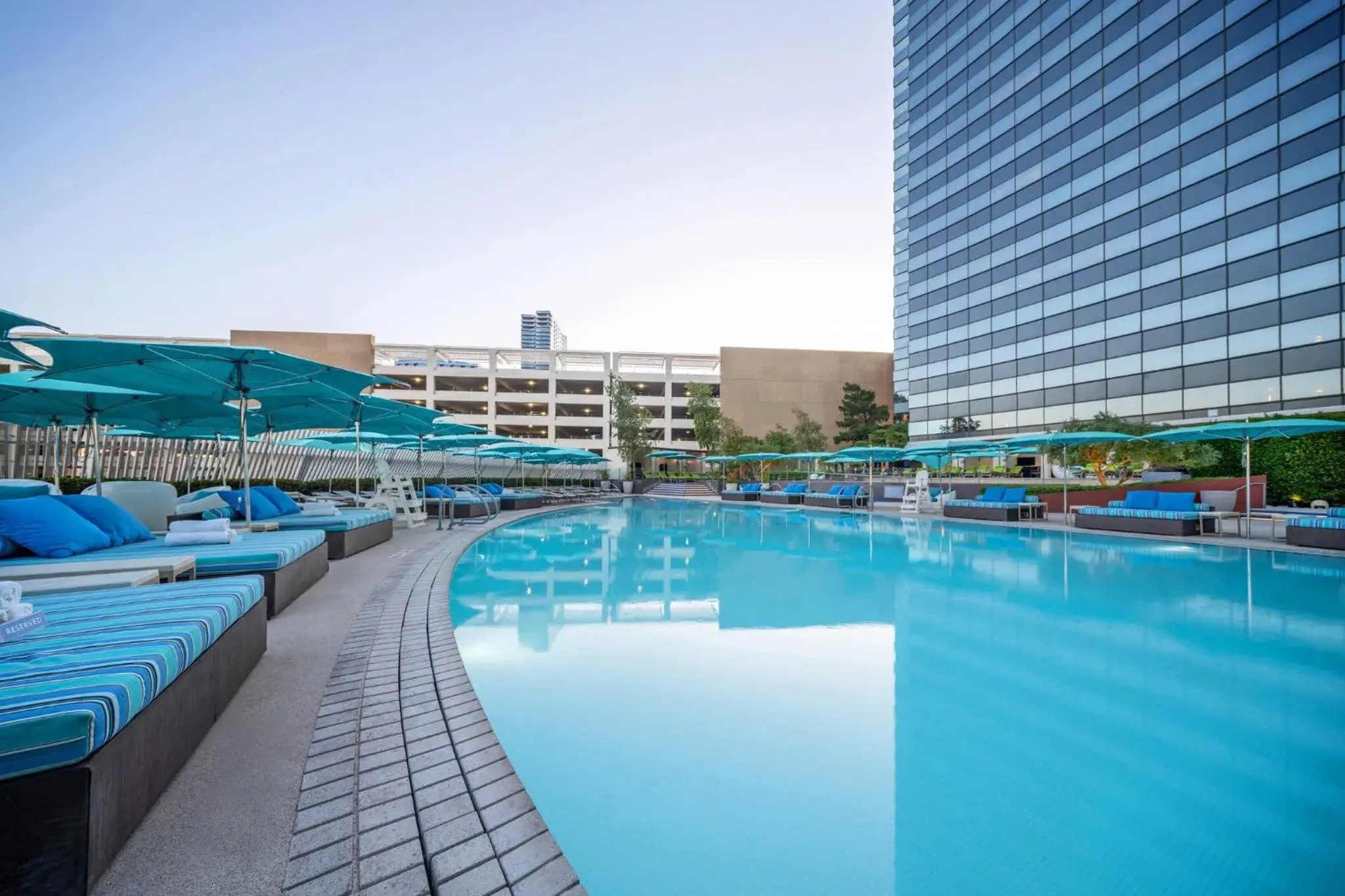Swimming pool in Vdara Hotel & Spa at ARIA Las Vegas Swimming pool in Vdara Hotel & Spa at ARIA Las Vegas