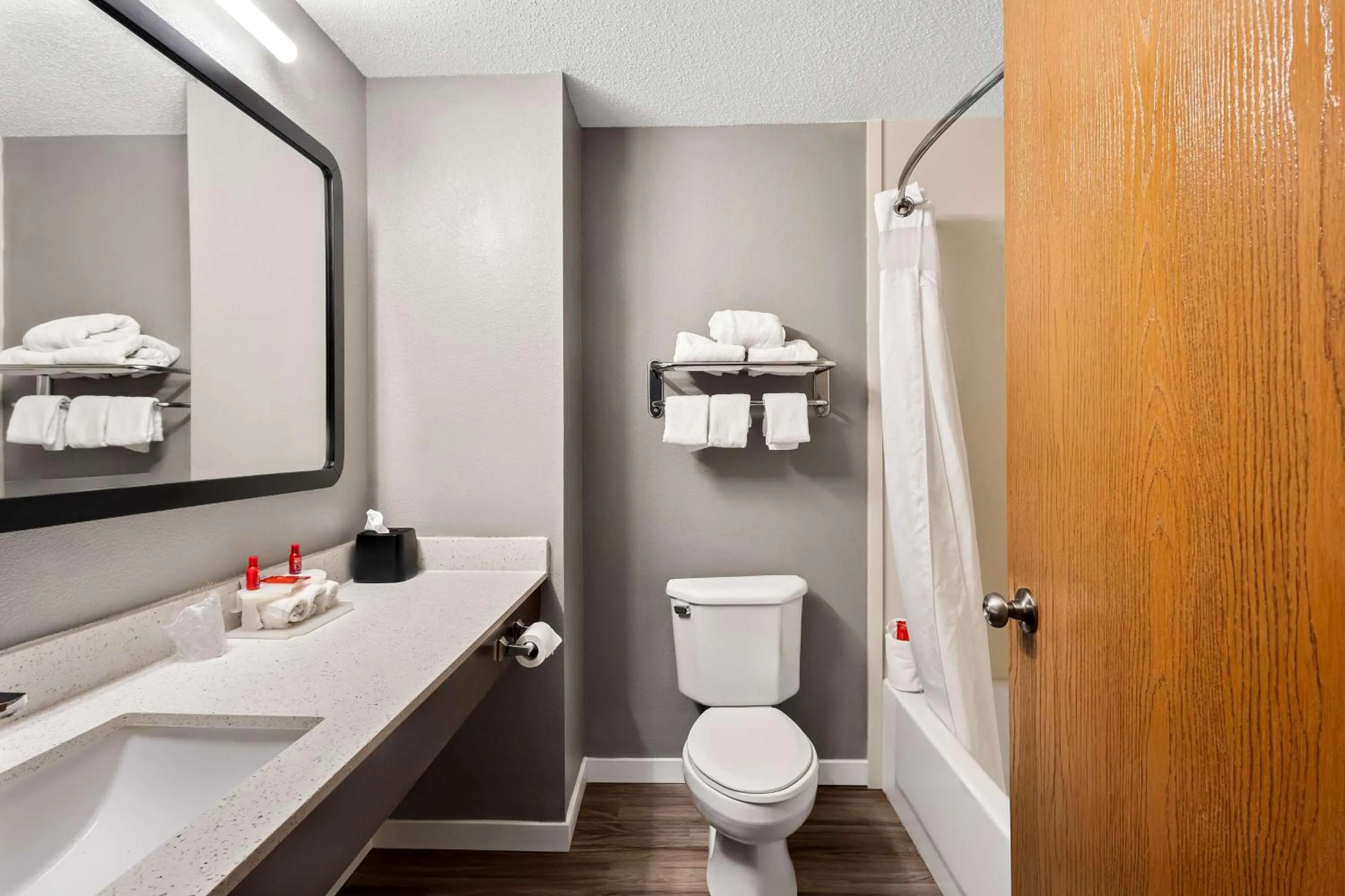 Bathroom in SureStay Plus by Best Western Fremont I-69