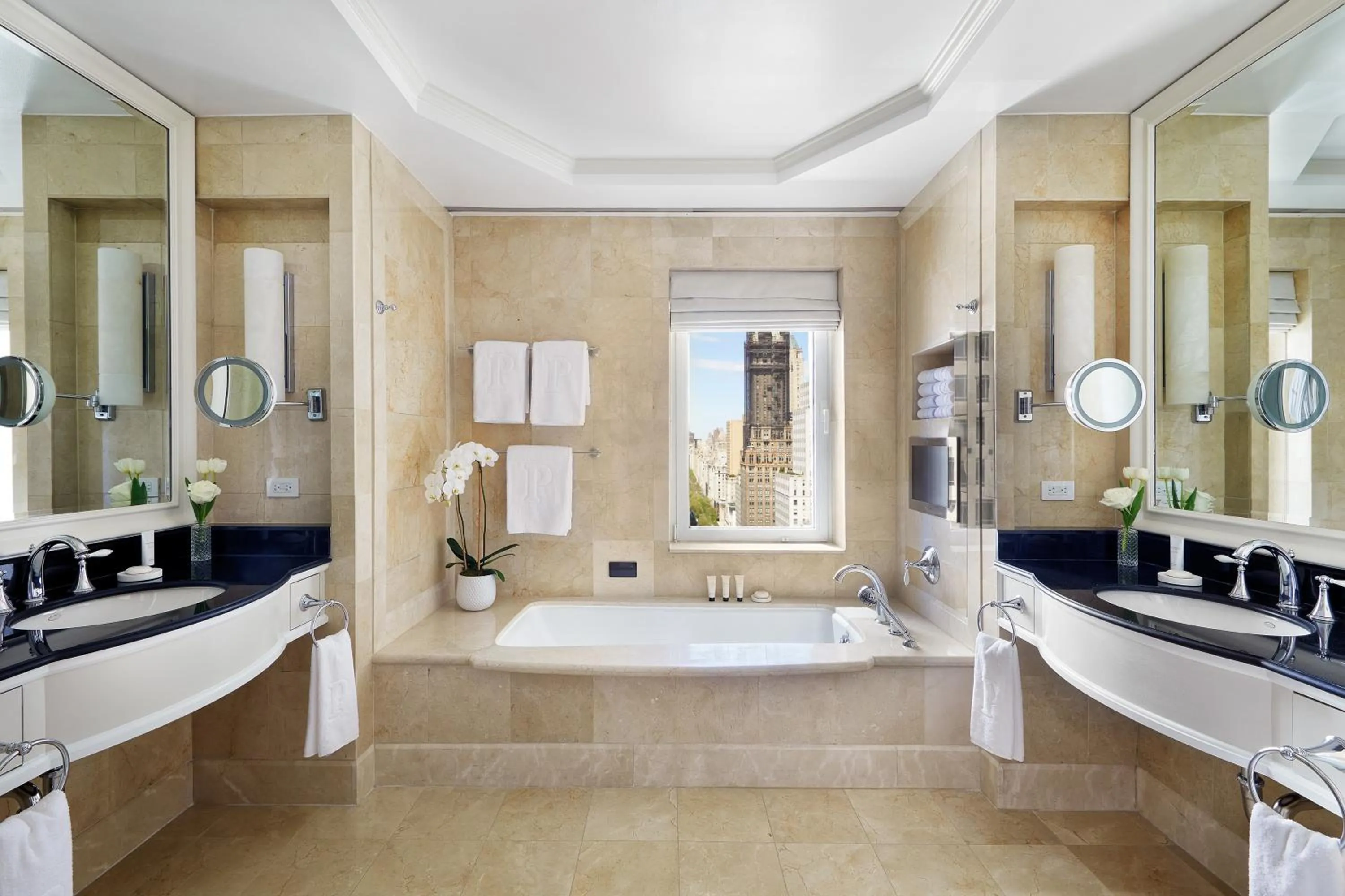 Bathroom in The Peninsula New York