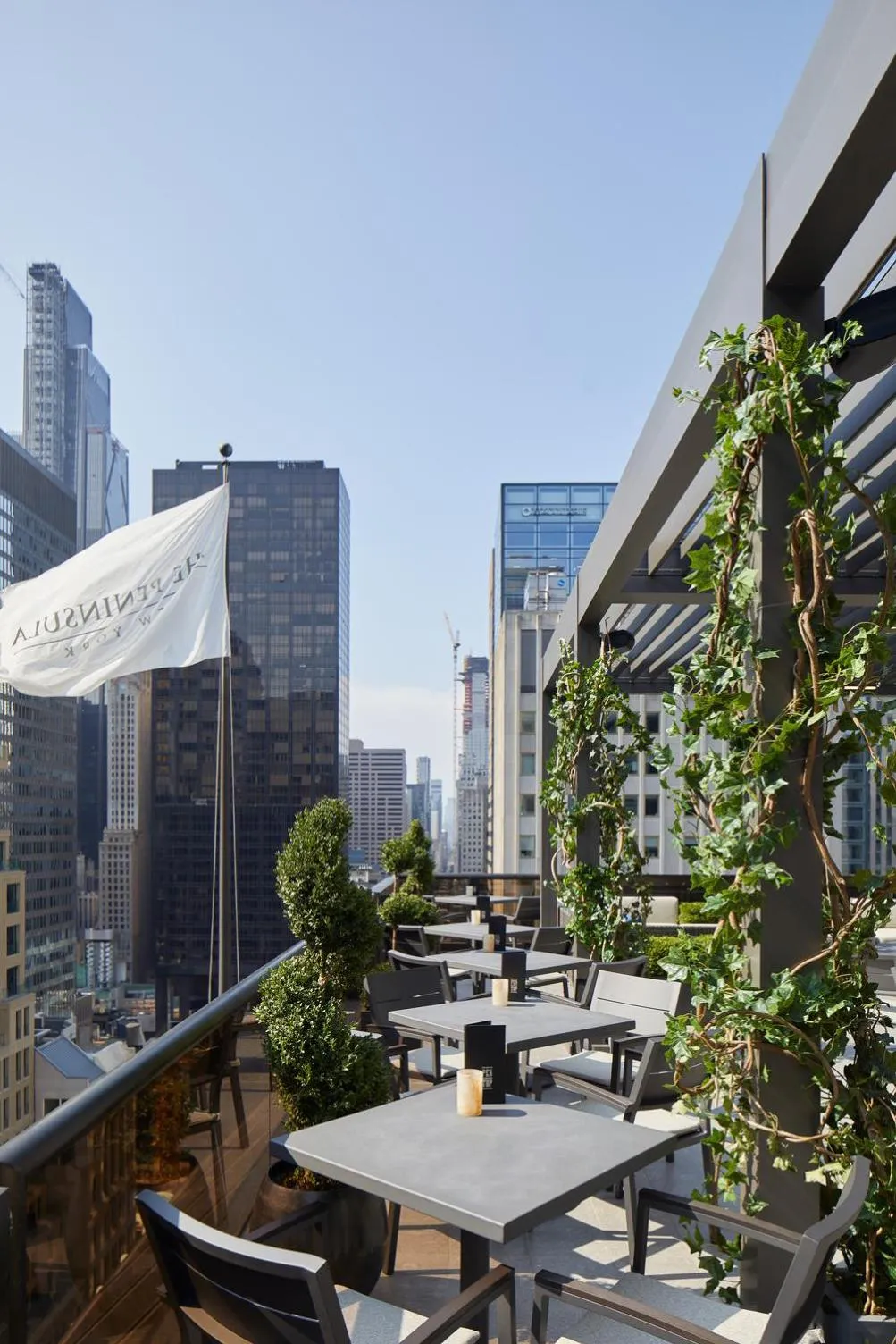 Lounge or bar in The Peninsula New York