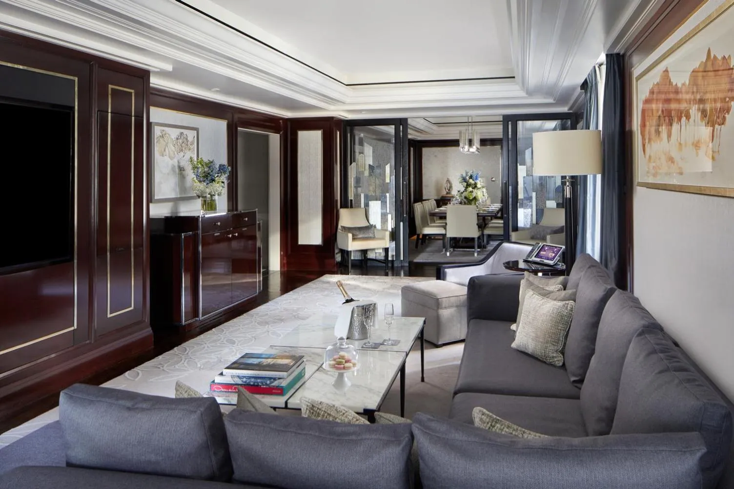 Living room in The Peninsula New York