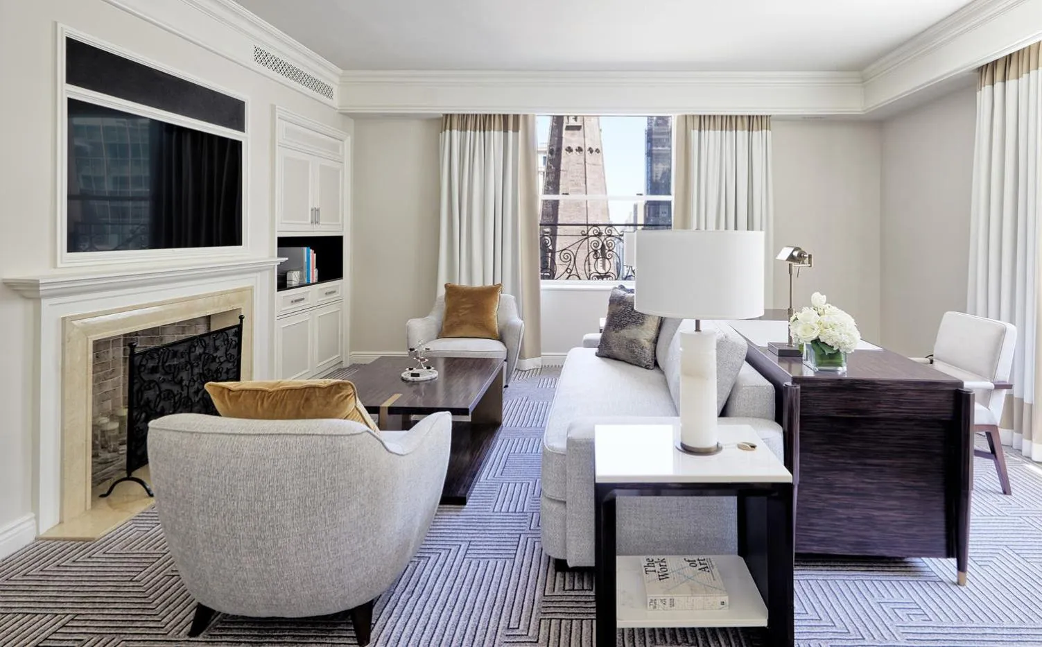 Living room in The Peninsula New York