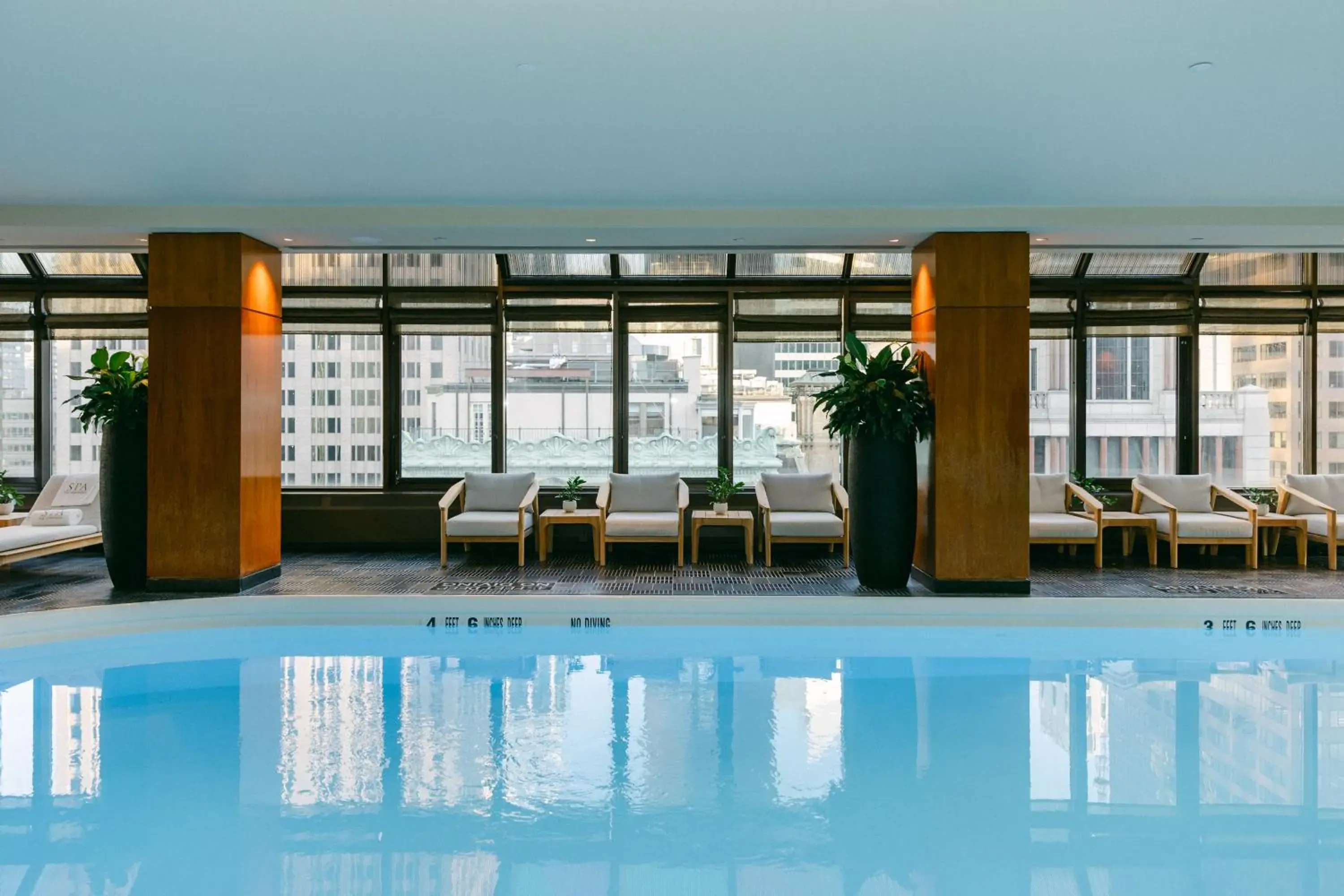 Swimming pool in The Peninsula New York Swimming pool in The Peninsula New York