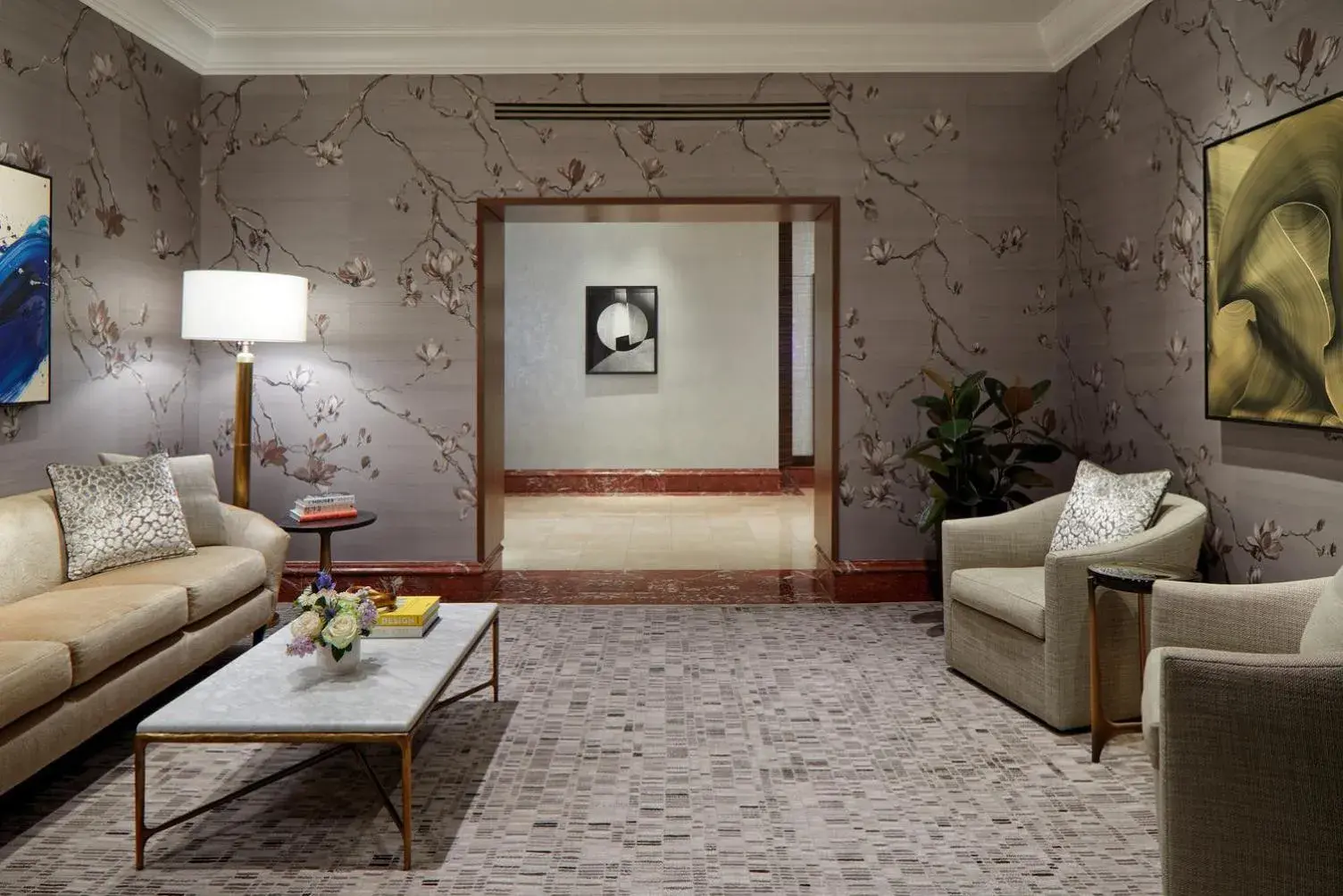 Lobby or reception in The Peninsula New York Lobby or reception in The Peninsula New York