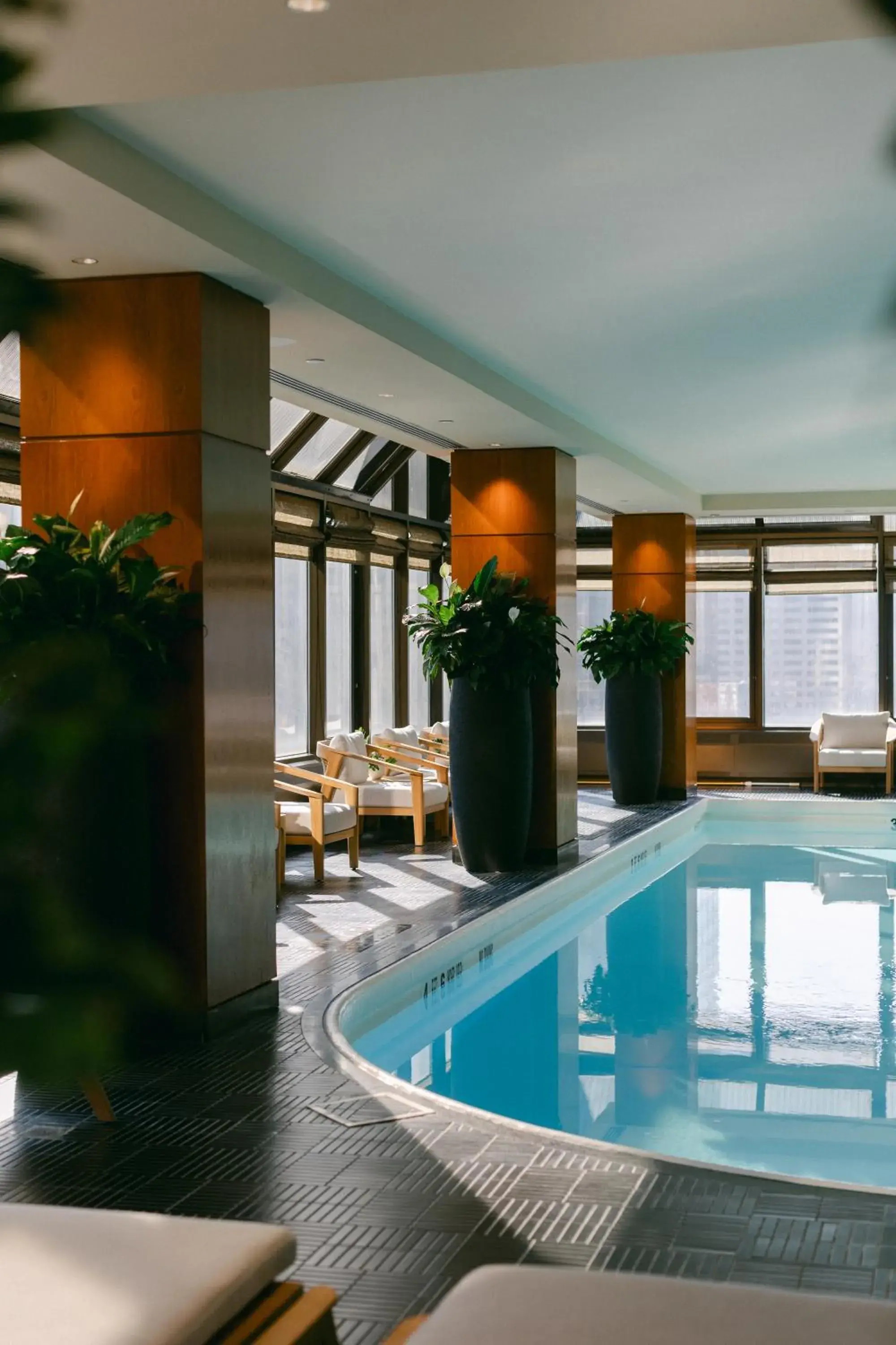 Swimming pool in The Peninsula New York Swimming pool in The Peninsula New York