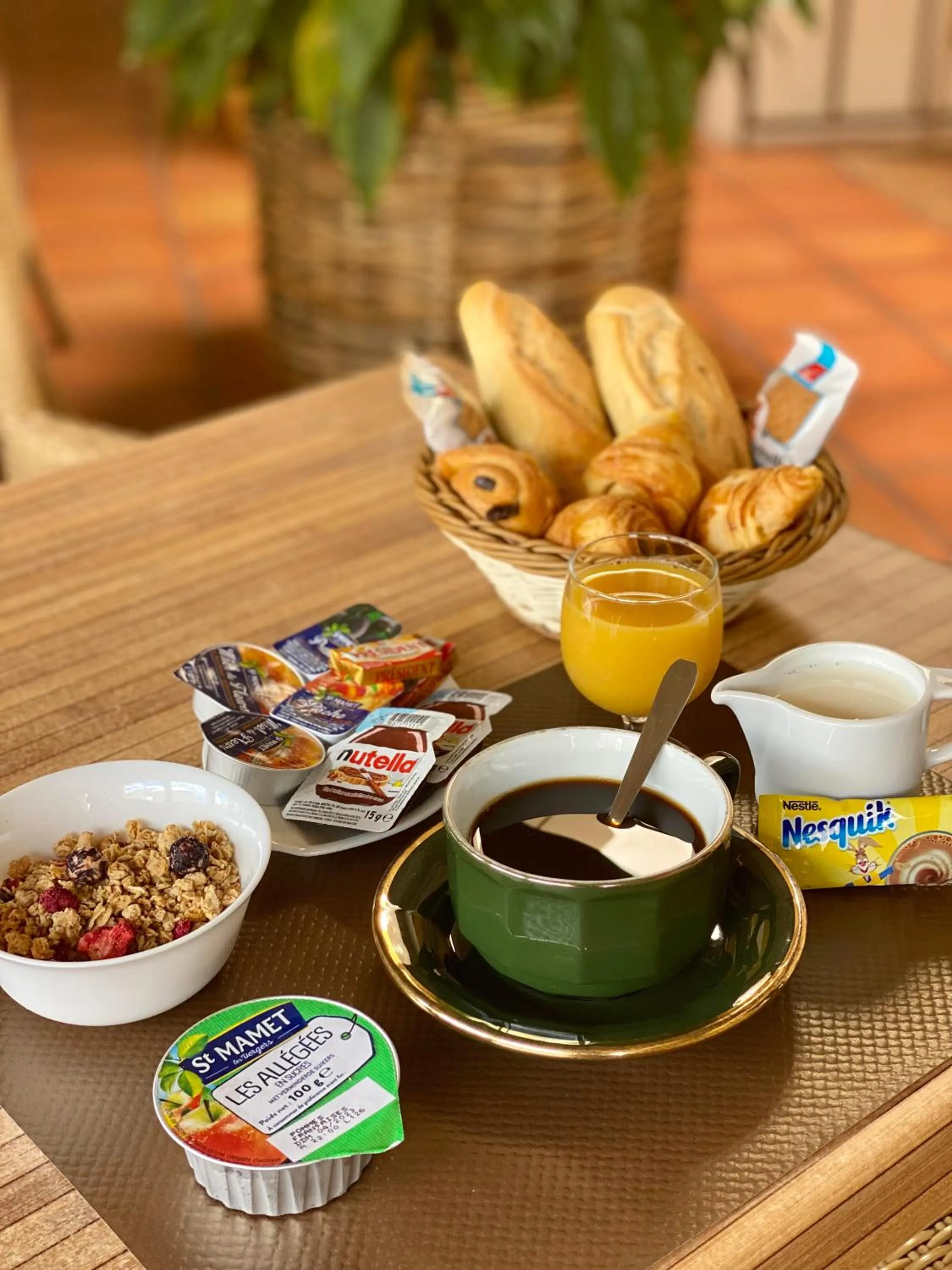 Continental breakfast in Hotel Belvedere