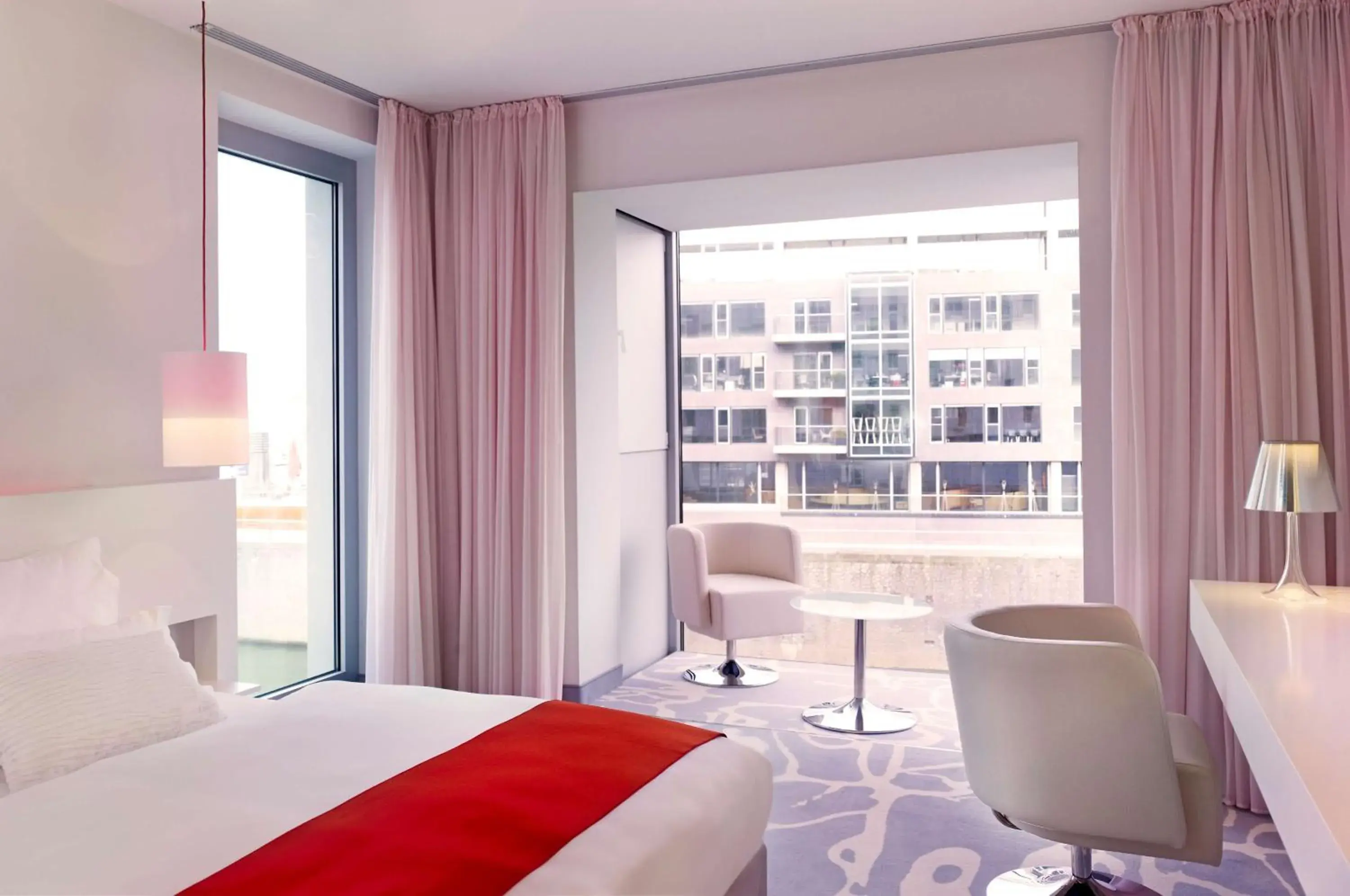 Bedroom, Bed in art'otel cologne, Powered by Radisson Hotels Bedroom, Bed in art'otel cologne, Powered by Radisson Hotels