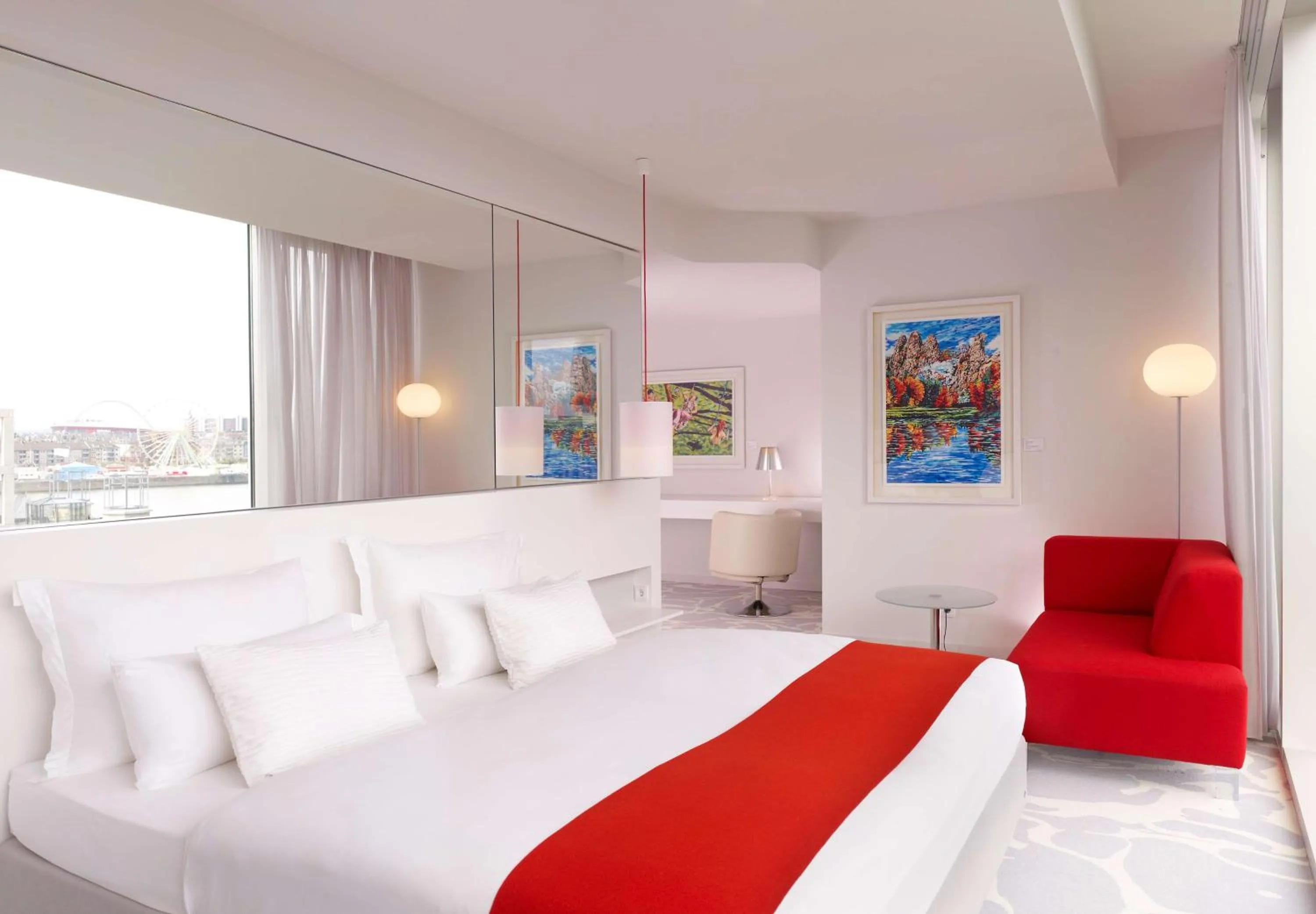 Photo of the whole room, Bed in art'otel cologne, Powered by Radisson Hotels