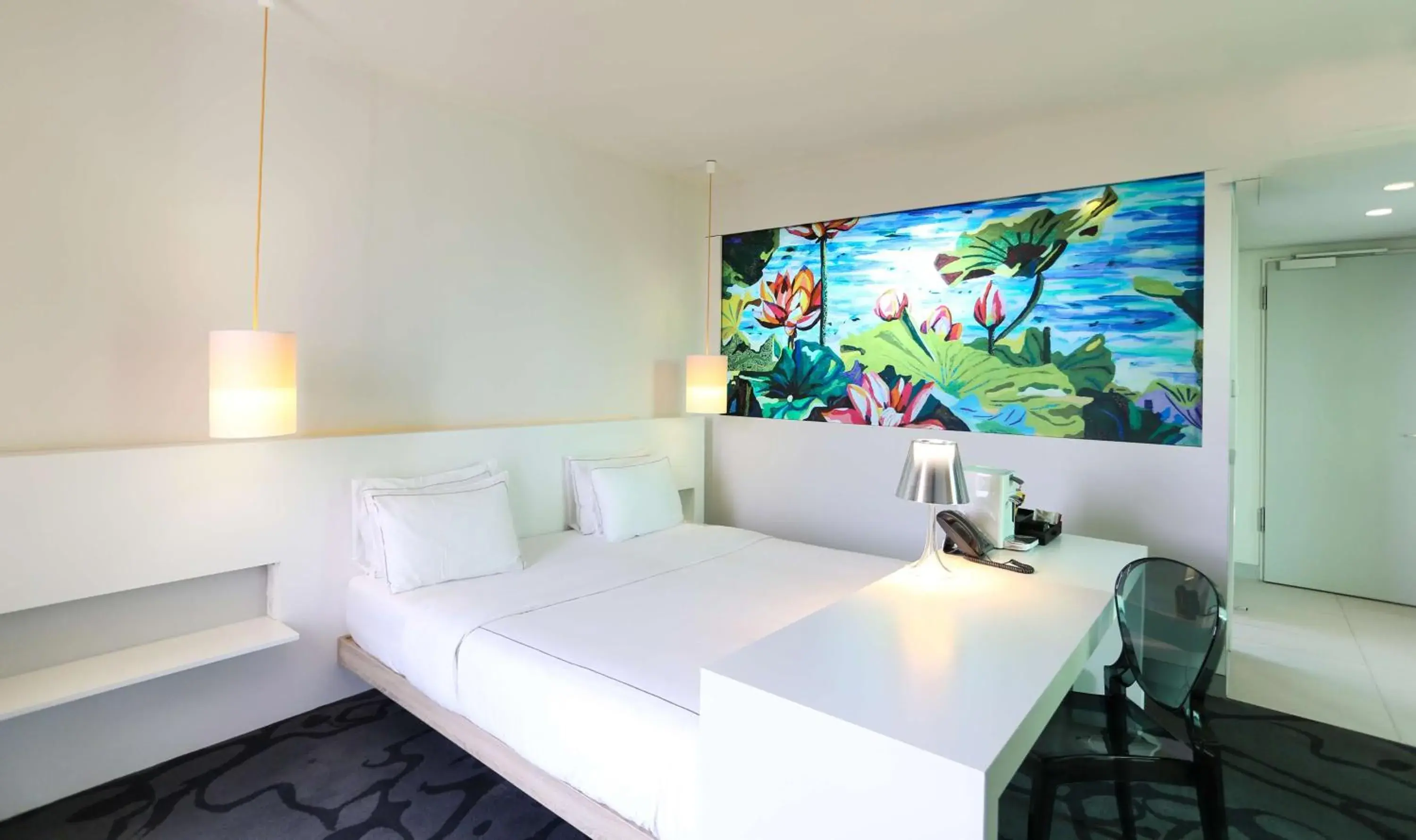 Bedroom, Bed in art'otel cologne, Powered by Radisson Hotels Bedroom, Bed in art'otel cologne, Powered by Radisson Hotels