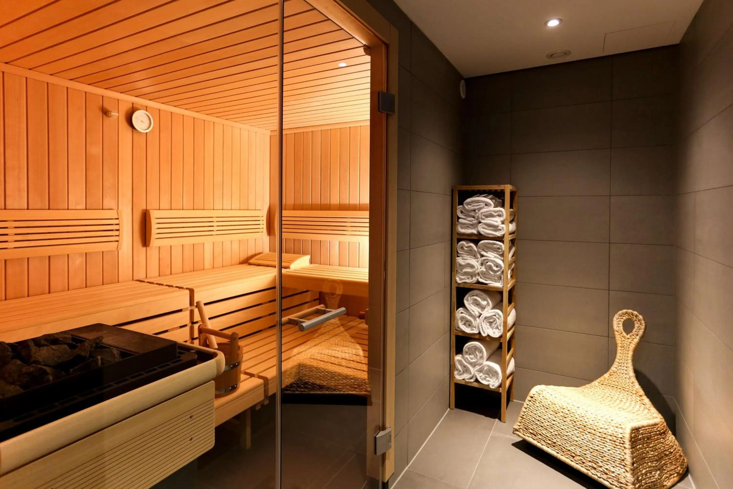Sauna, Bed in art'otel cologne, Powered by Radisson Hotels