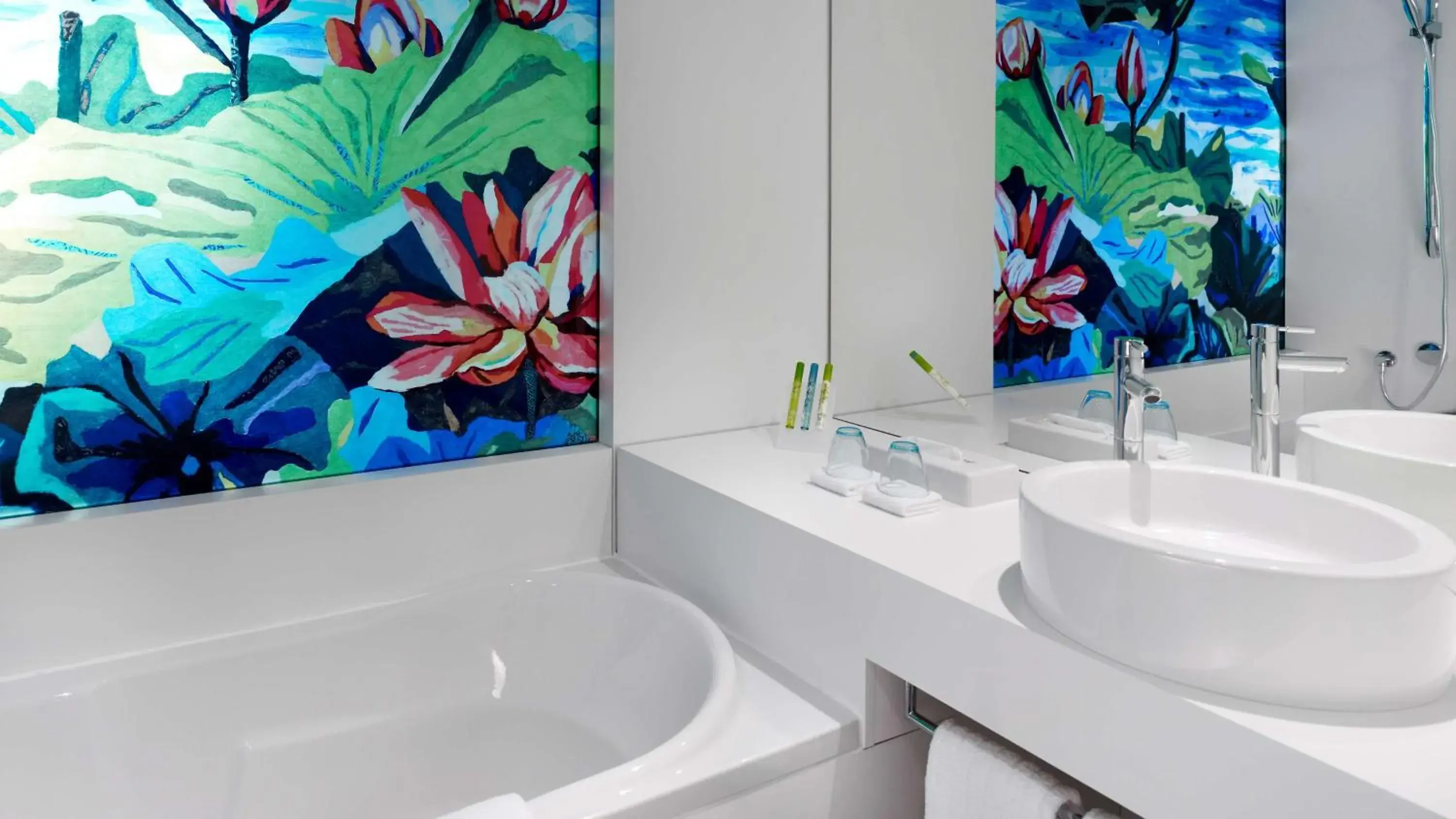 Bathroom in art'otel cologne, Powered by Radisson Hotels Bathroom in art'otel cologne, Powered by Radisson Hotels