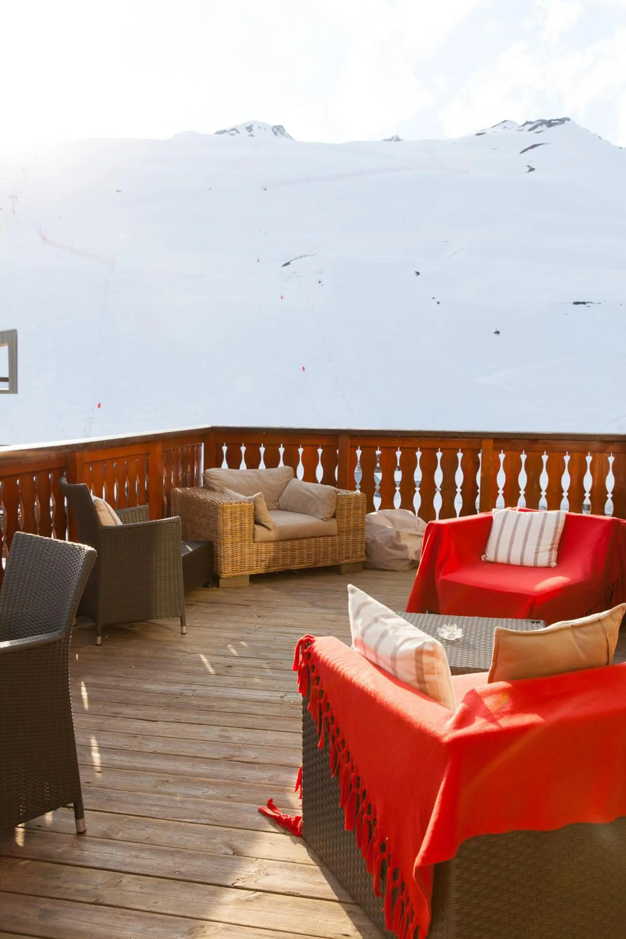 Balcony/Terrace in Hôtel La Vanoise