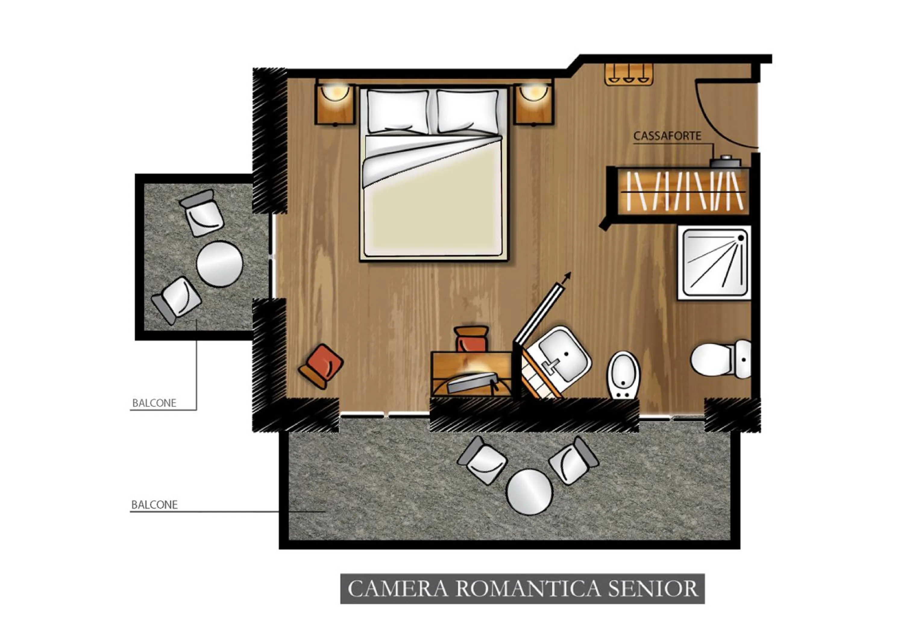 Floor plan in Hotel Du Grand Paradis - 1899 Auberge Boutique