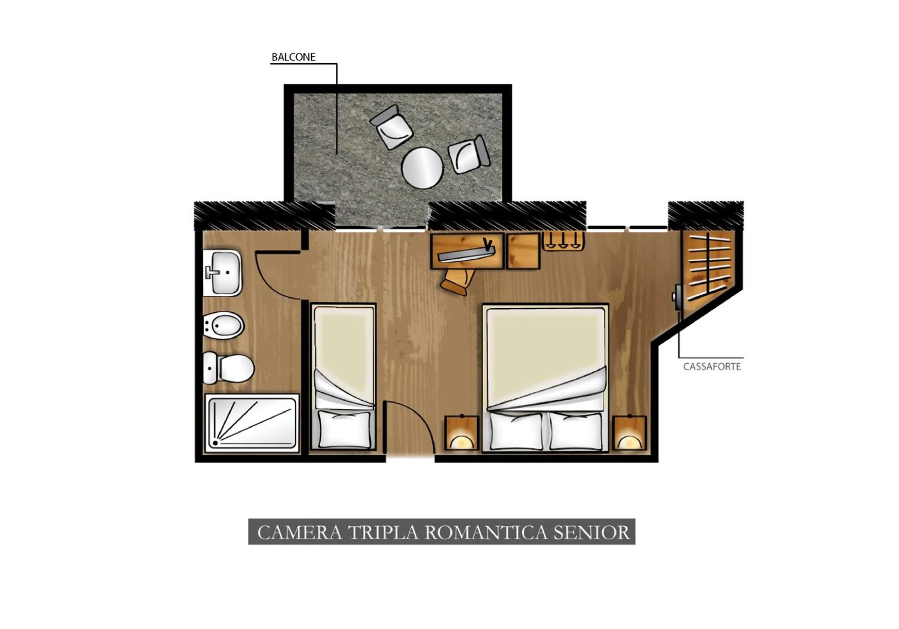 Floor plan in Hotel Du Grand Paradis - 1899 Auberge Boutique