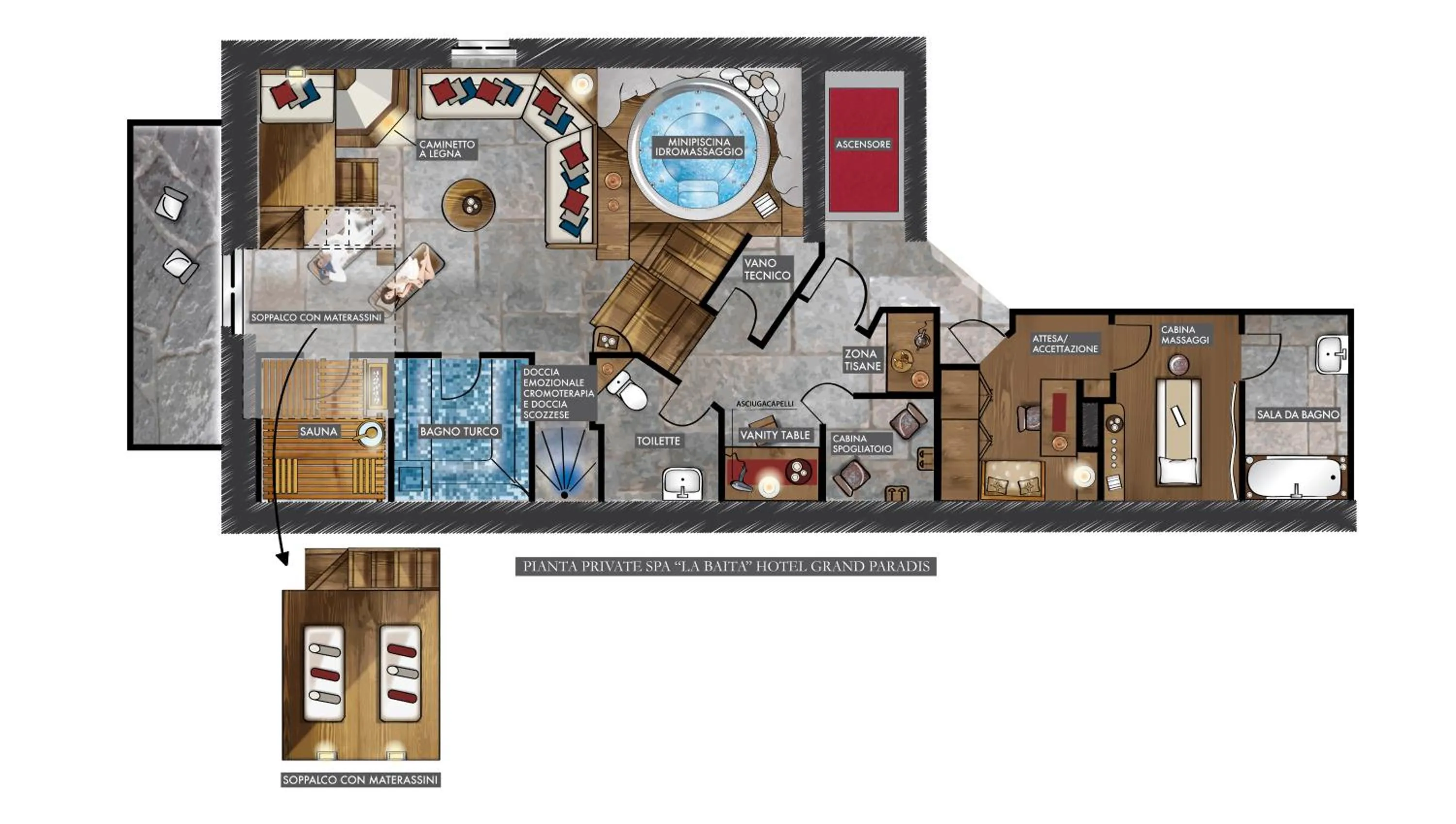 Spa and wellness centre/facilities in Hotel Du Grand Paradis - 1899 Auberge Boutique