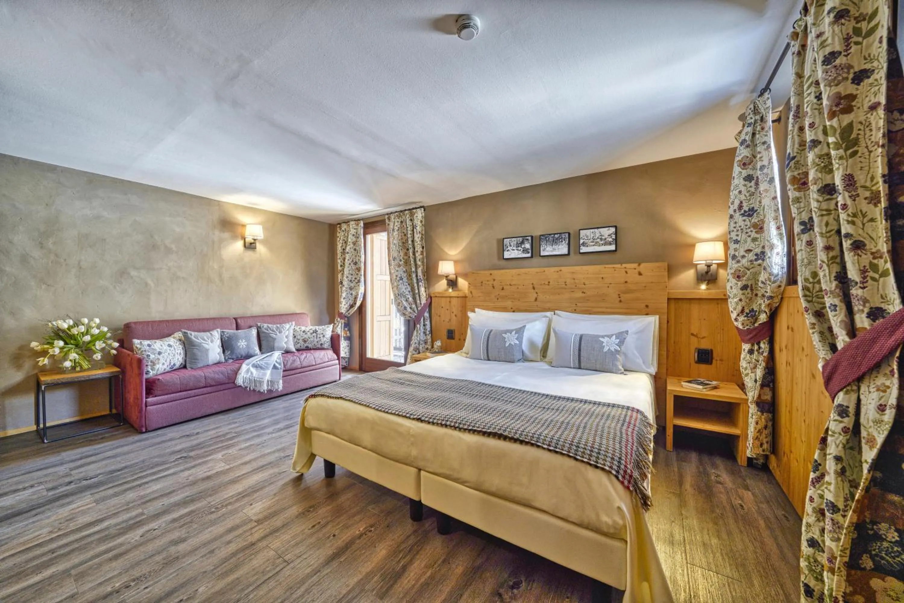Bed in Hotel Sant'Orso - Mountain Lodge & Spa