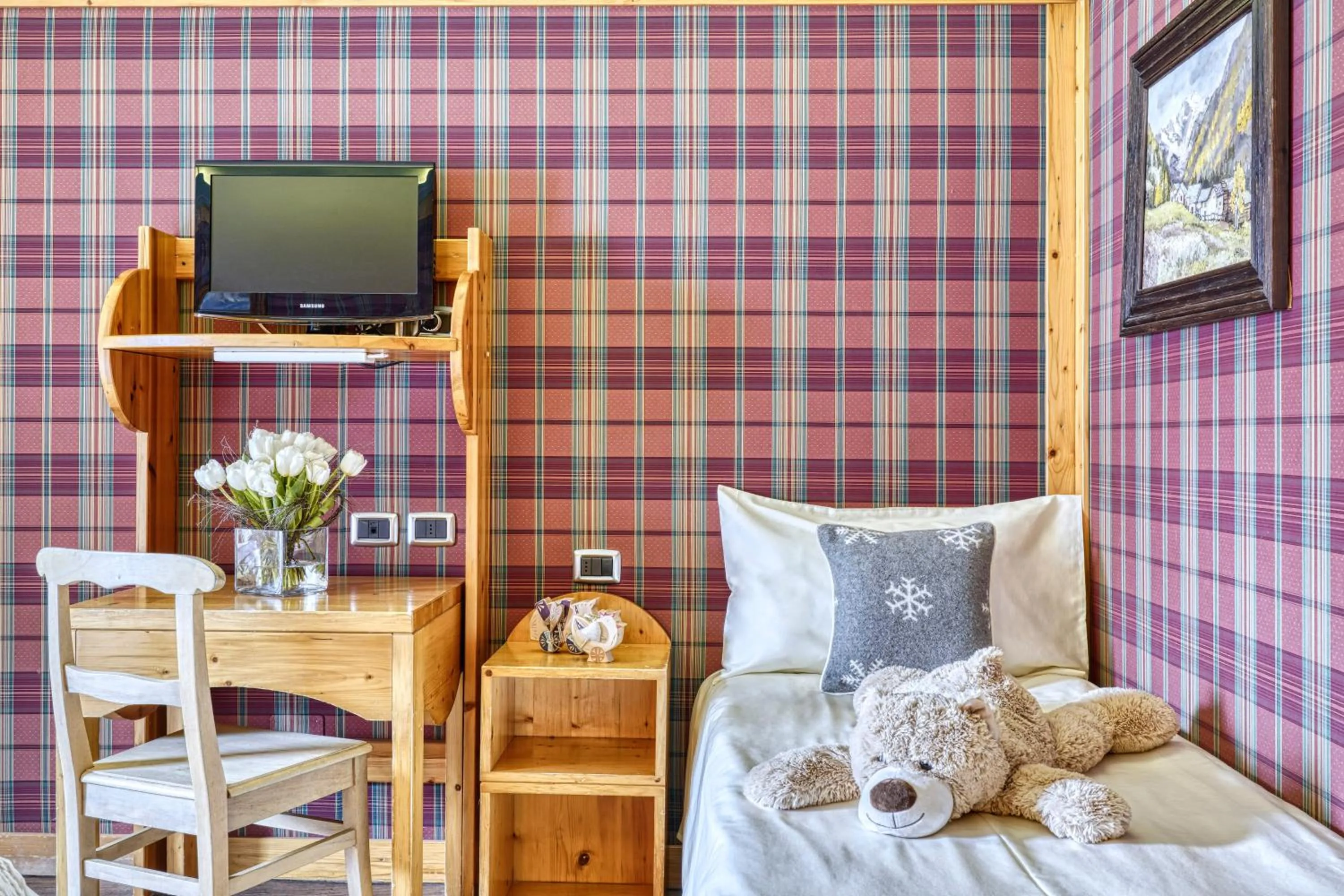 Bed in Hotel Sant'Orso - Mountain Lodge & Spa