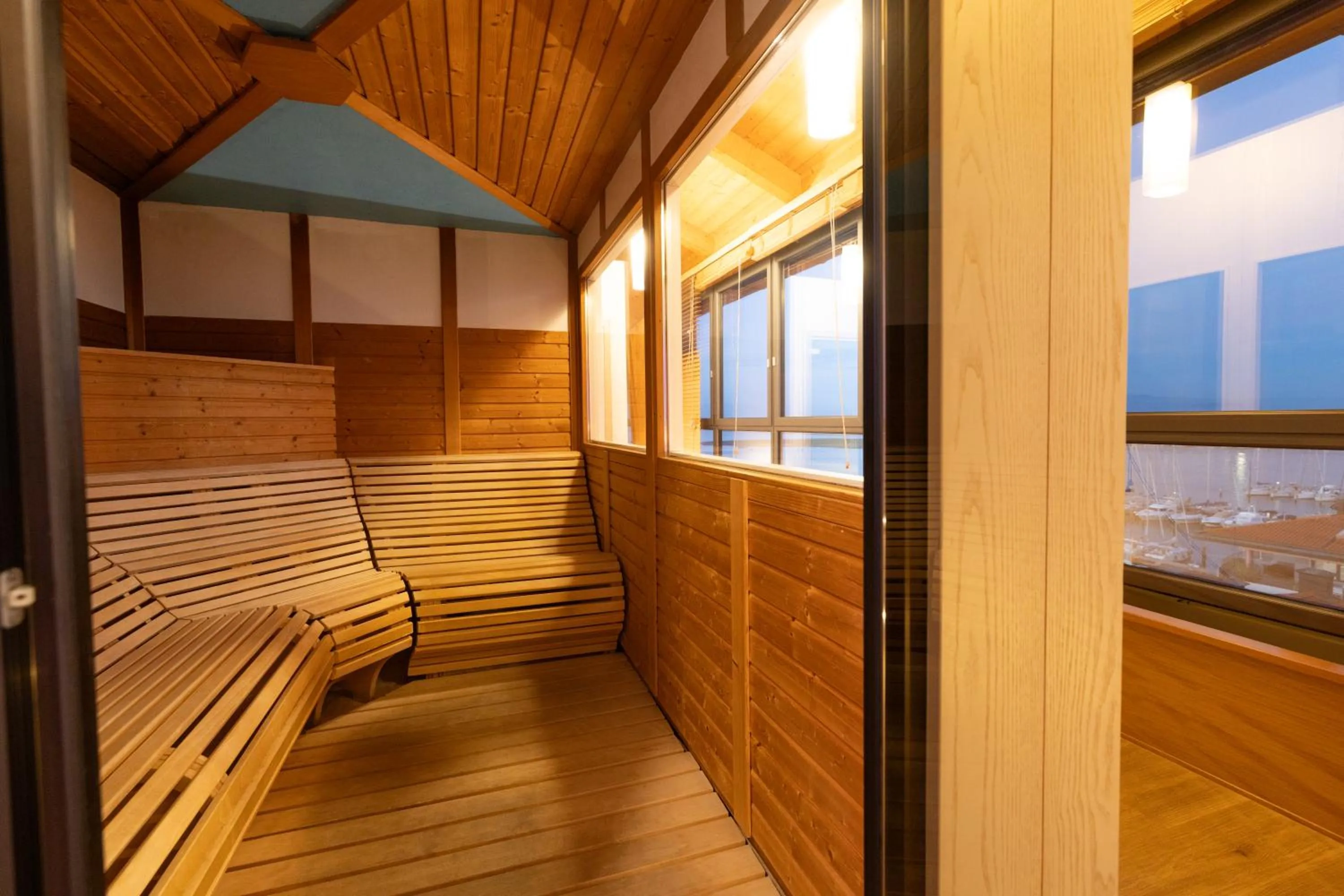 Sauna in Laguna Palace Hotel Grado