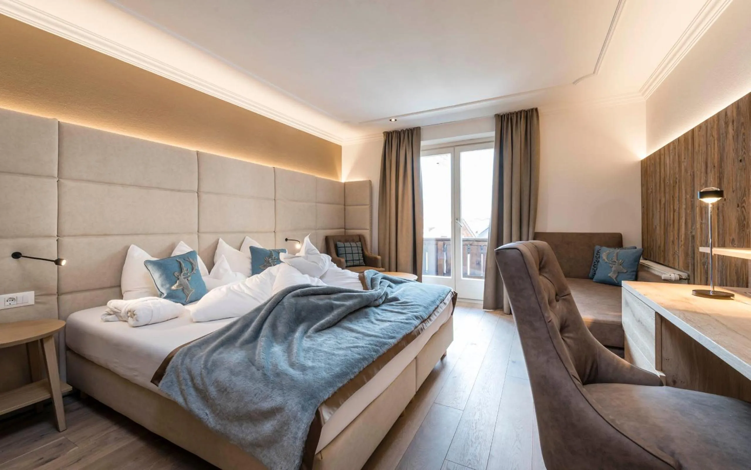 Photo of the whole room, Bed in Stroblhof Active Family Spa Resort
