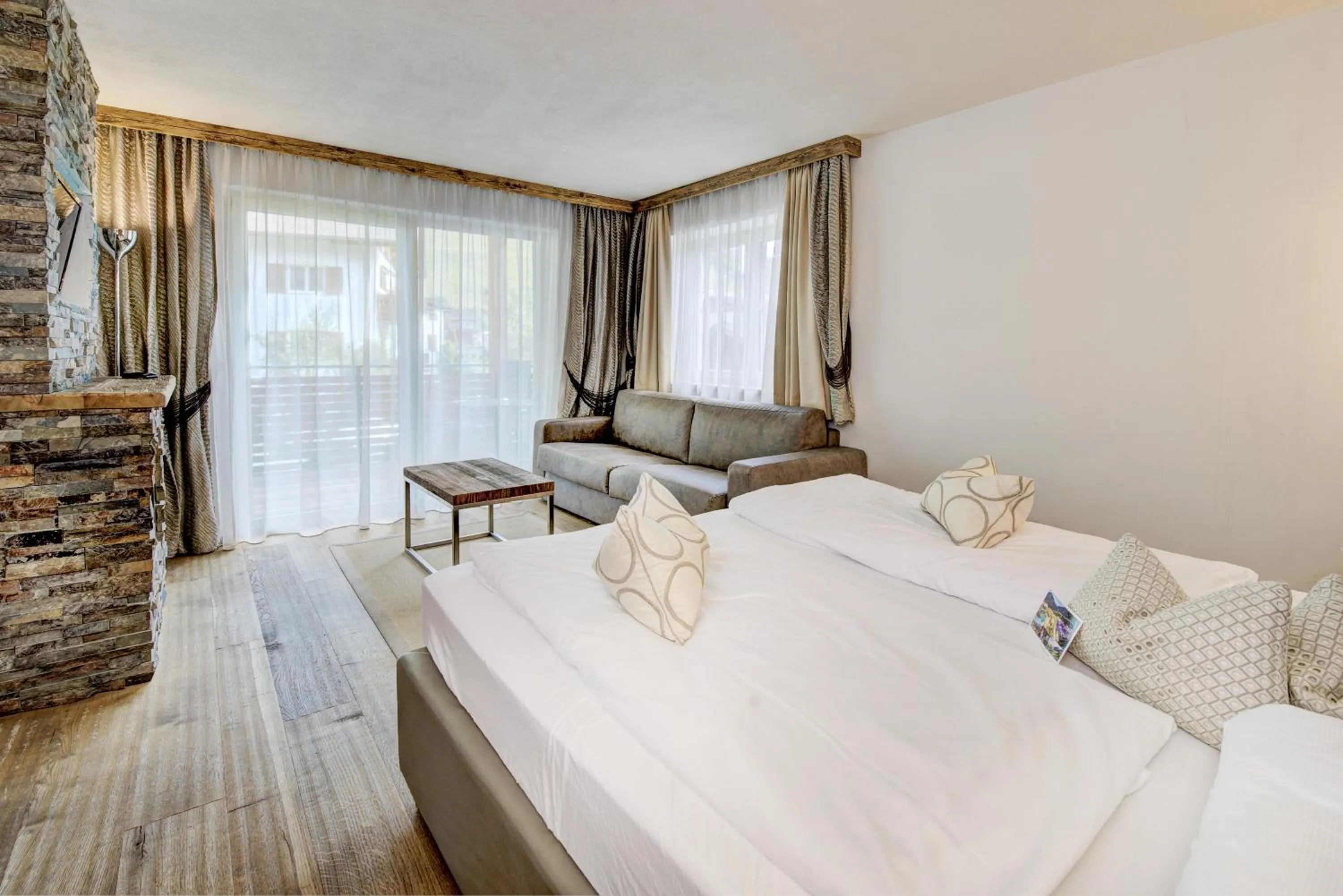 Photo of the whole room, Bed in Stroblhof Active Family Spa Resort
