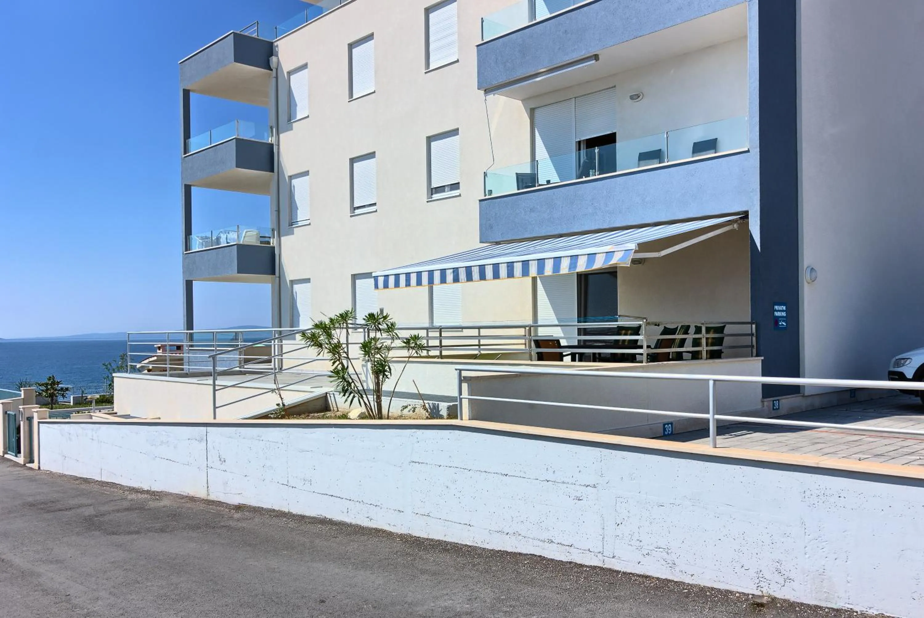 Balcony/Terrace in Seaside Apartments, Znjan Beach
