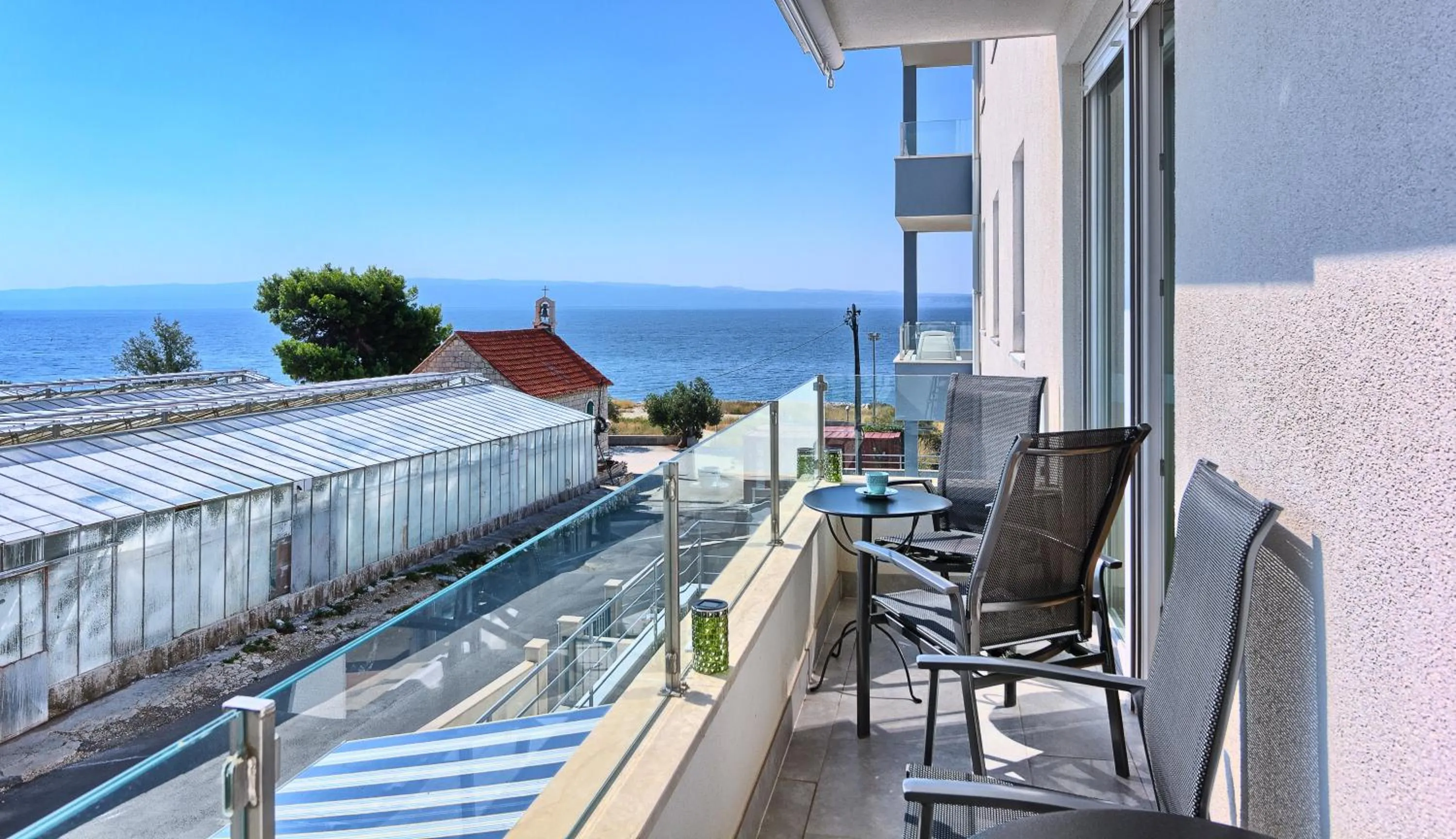 Balcony/Terrace in Seaside Apartments, Znjan Beach