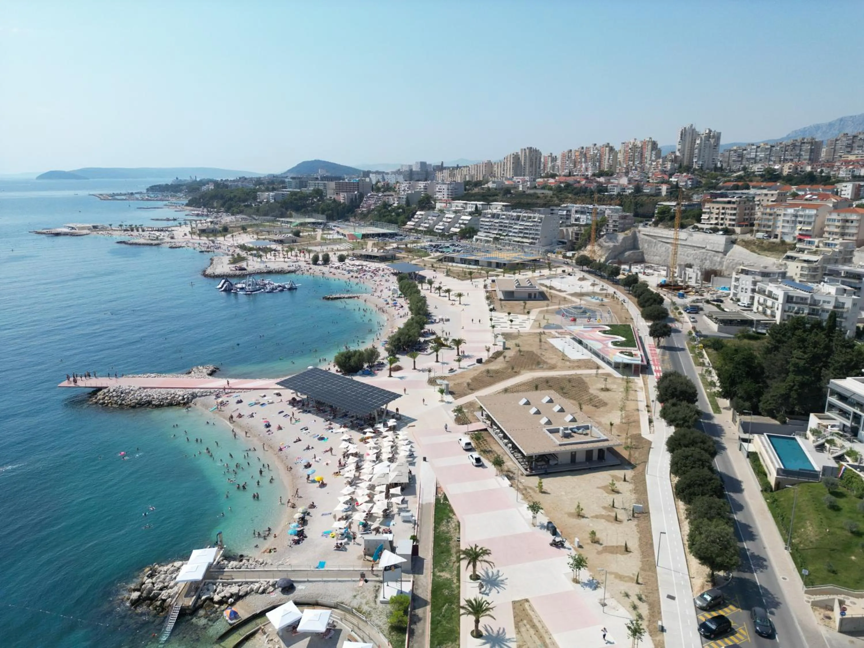 Bird's eye view in Seaside Apartments, Znjan Beach