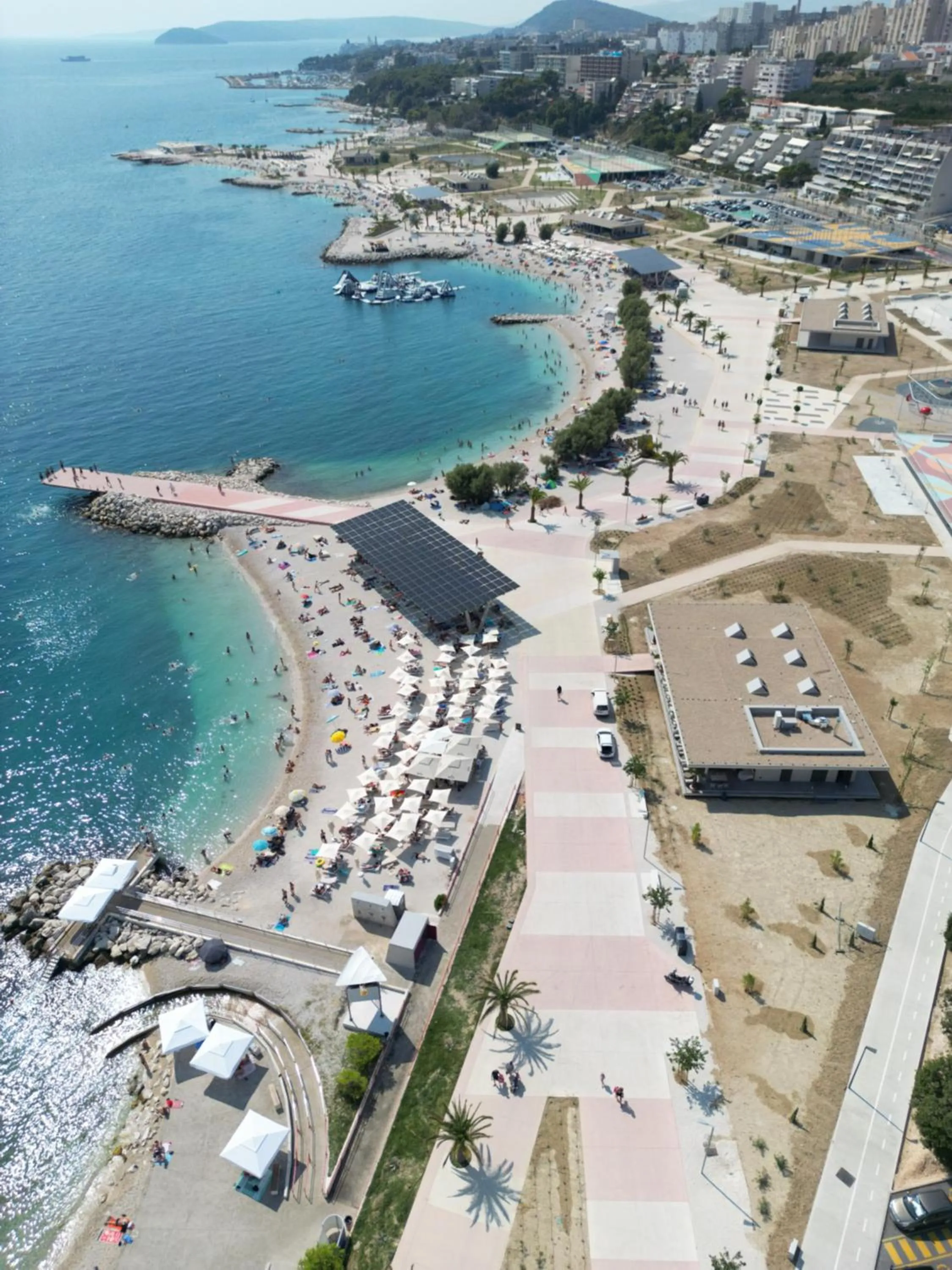 Bird's eye view in Seaside Apartments, Znjan Beach