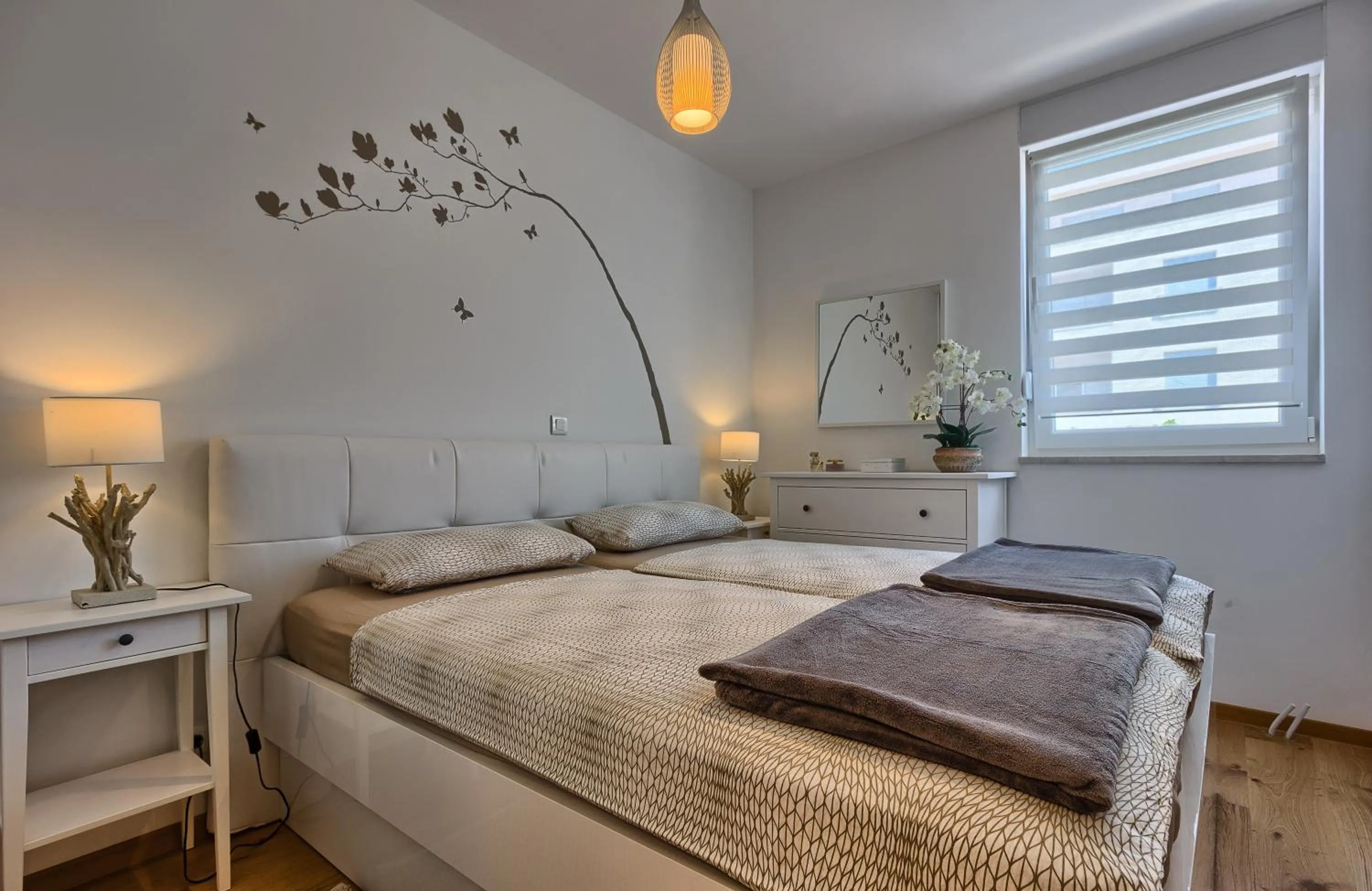 Bedroom, Bed in Seaside Apartments, Znjan Beach