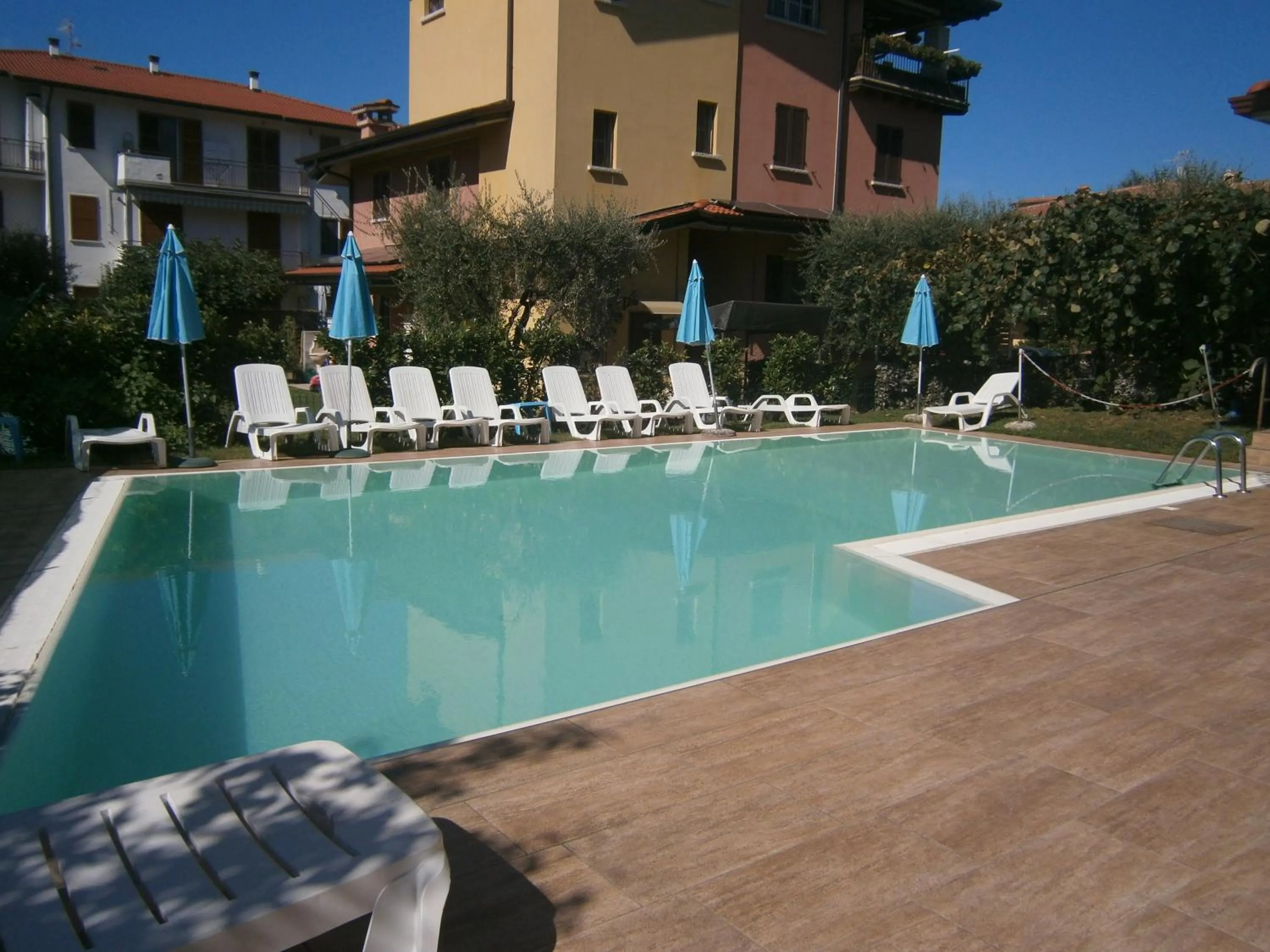 Pool view in Hotel Chiara
