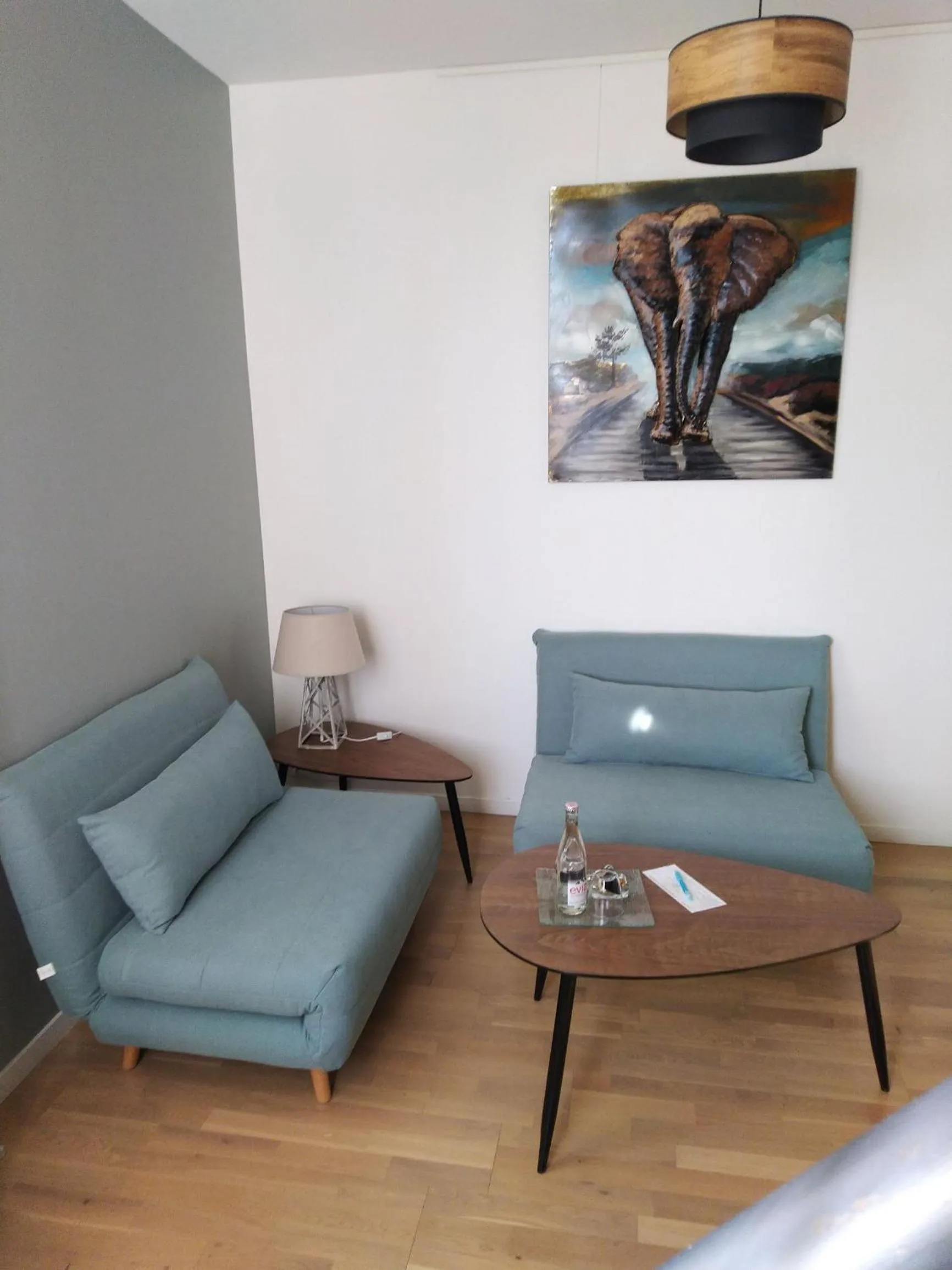 Living room in Le Clos du Théron, chambre d'hôte