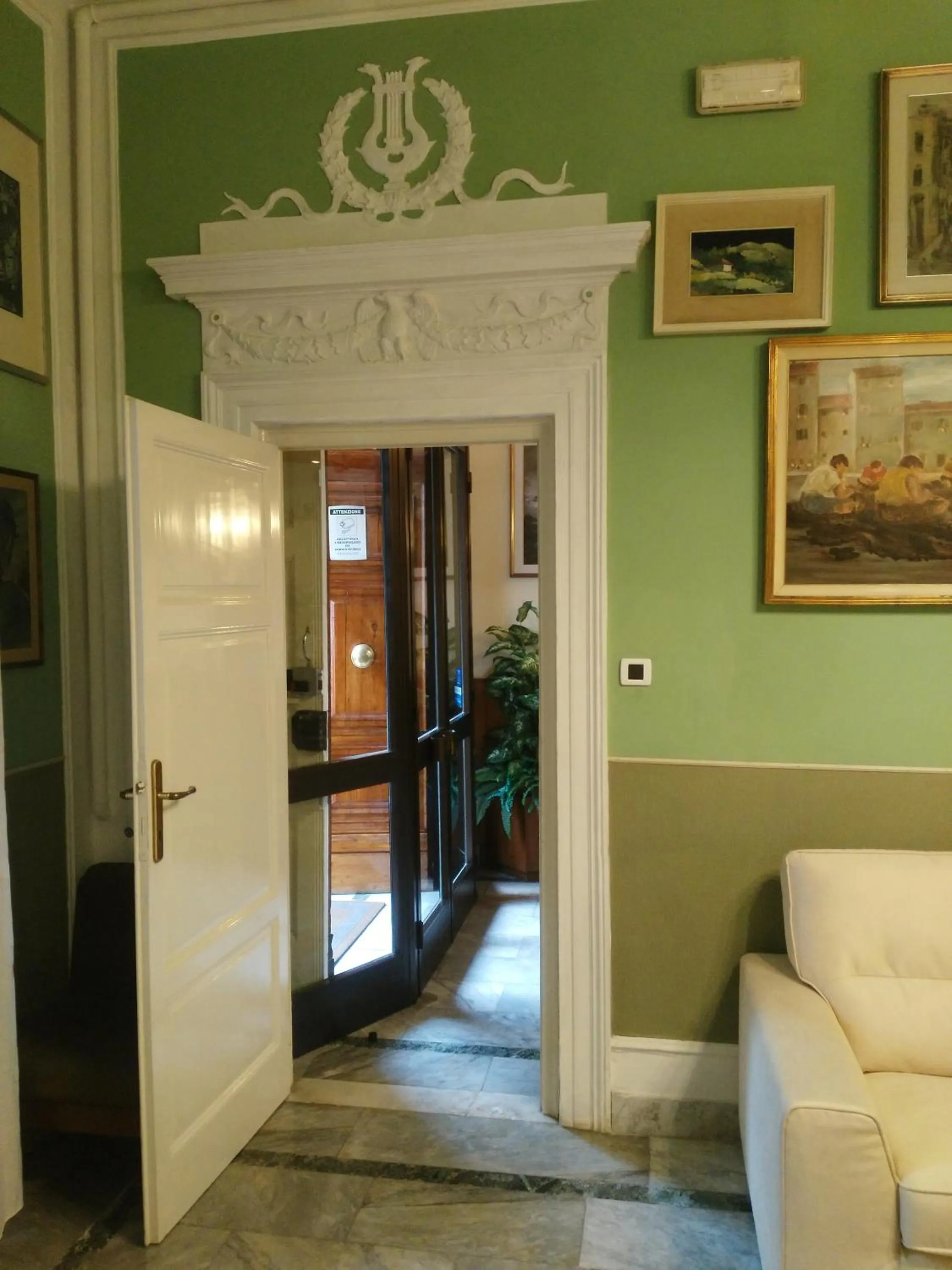 Decorative detail in Hotel Ondina