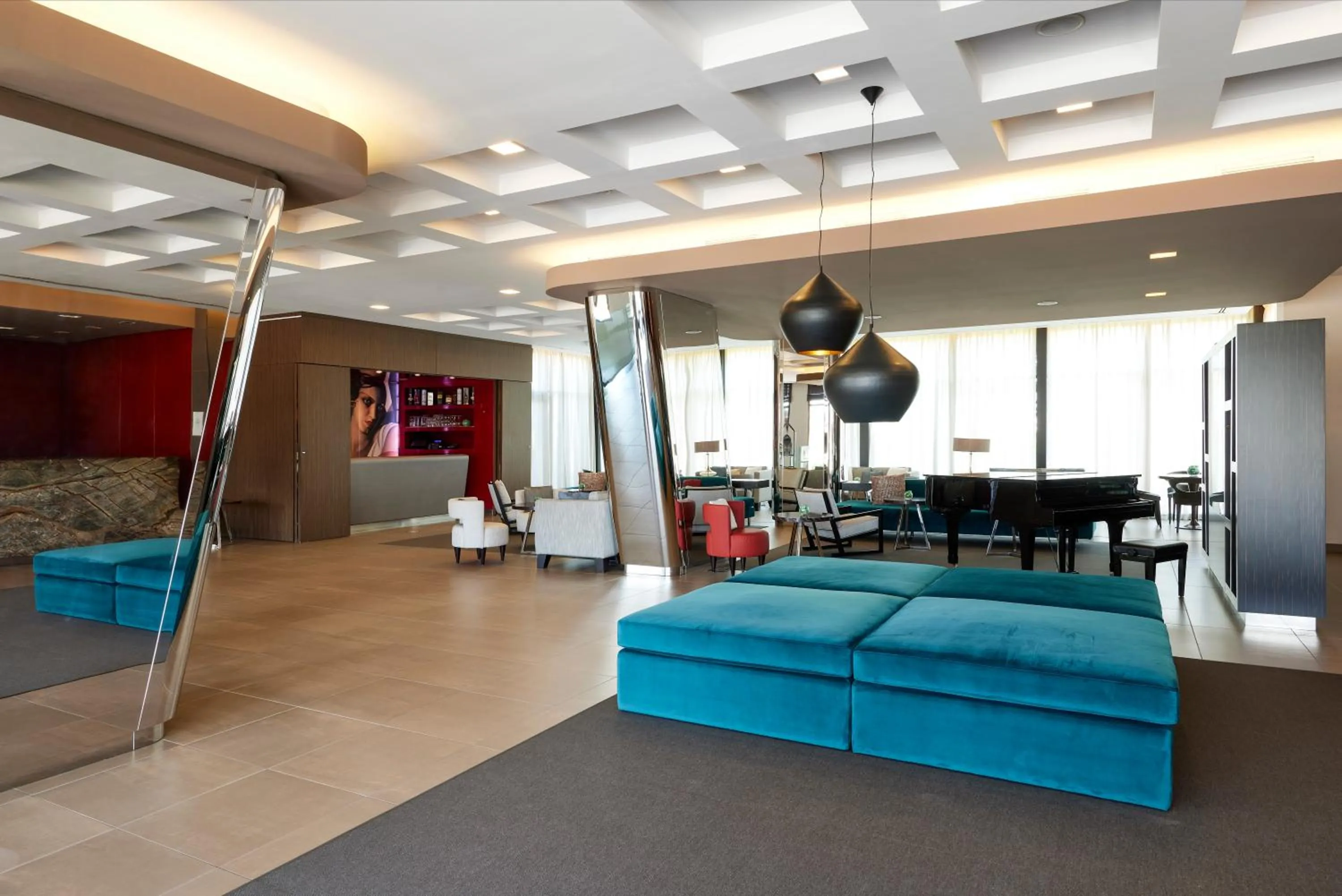 Lobby or reception in Blu Hotel Brixia