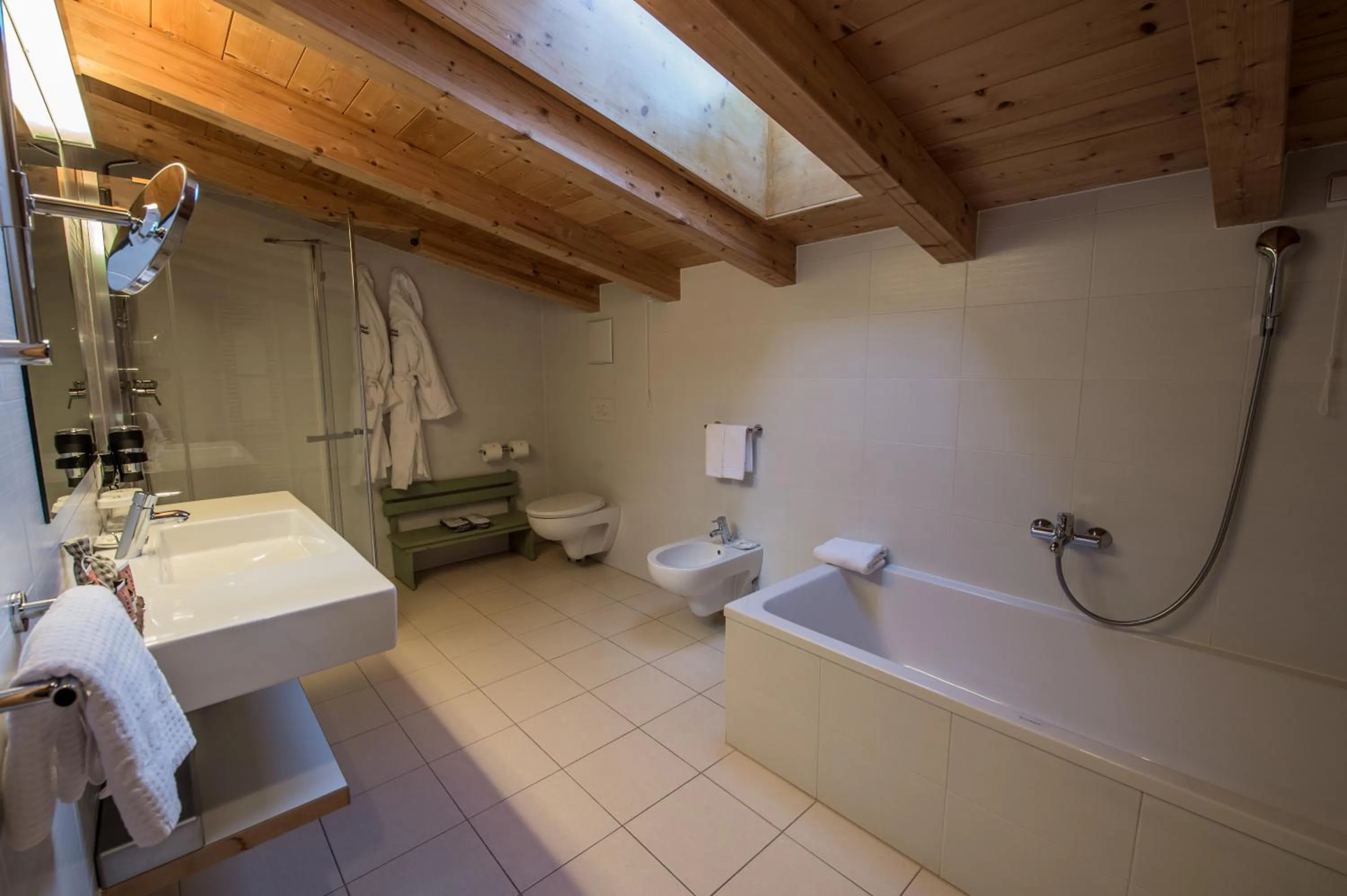 Shower in Hotel Ciasa Salares