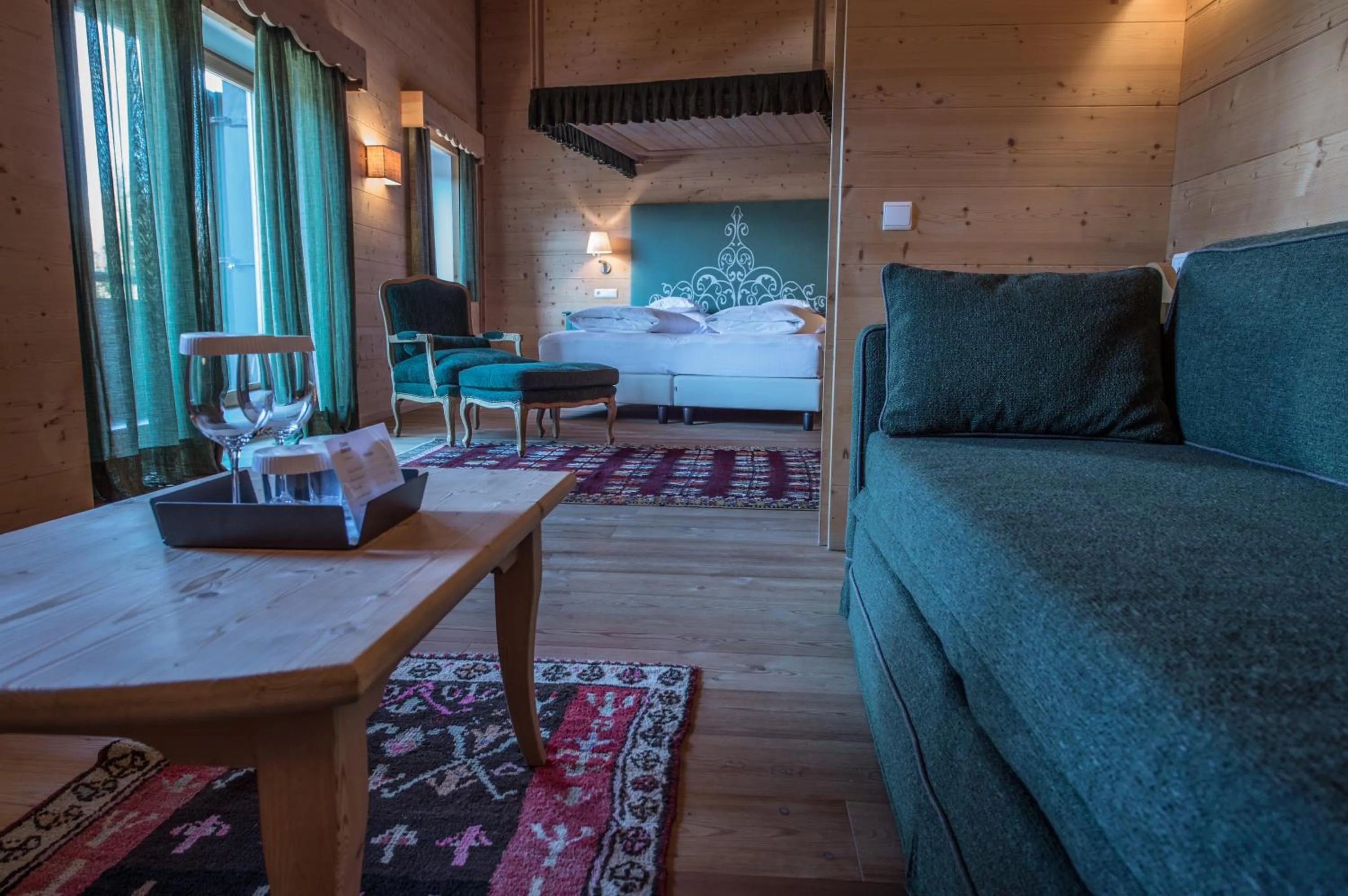 Bed in Hotel Ciasa Salares