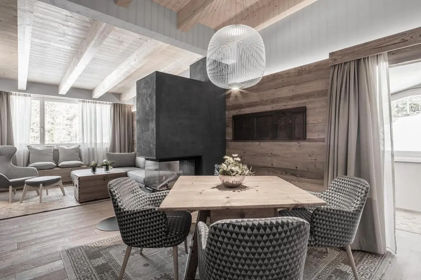 Living room in Hotel Ciasa Salares Living room in Hotel Ciasa Salares