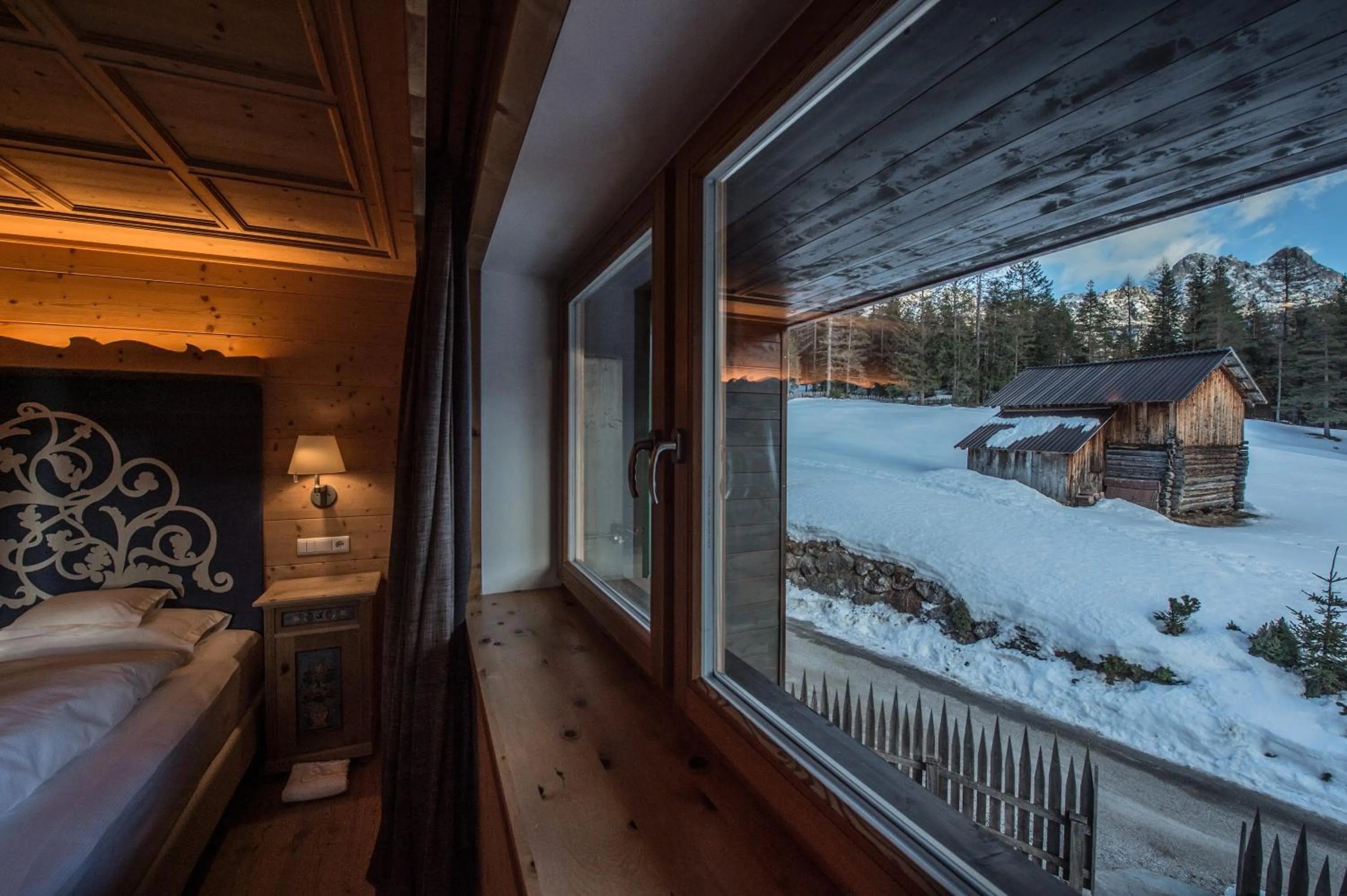 Bed in Hotel Ciasa Salares