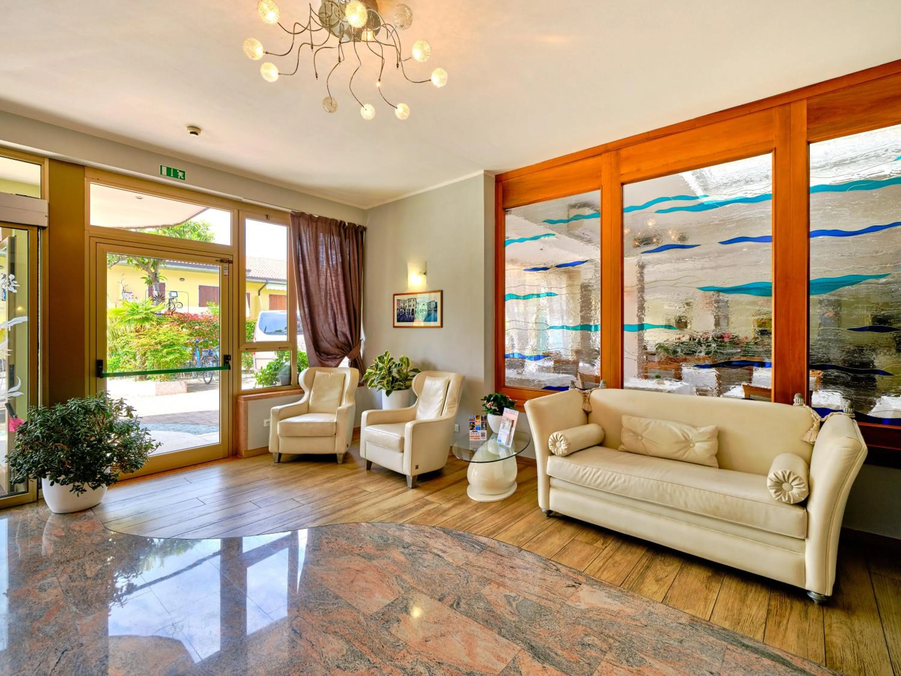 Lobby or reception in Hotel Eden Garda