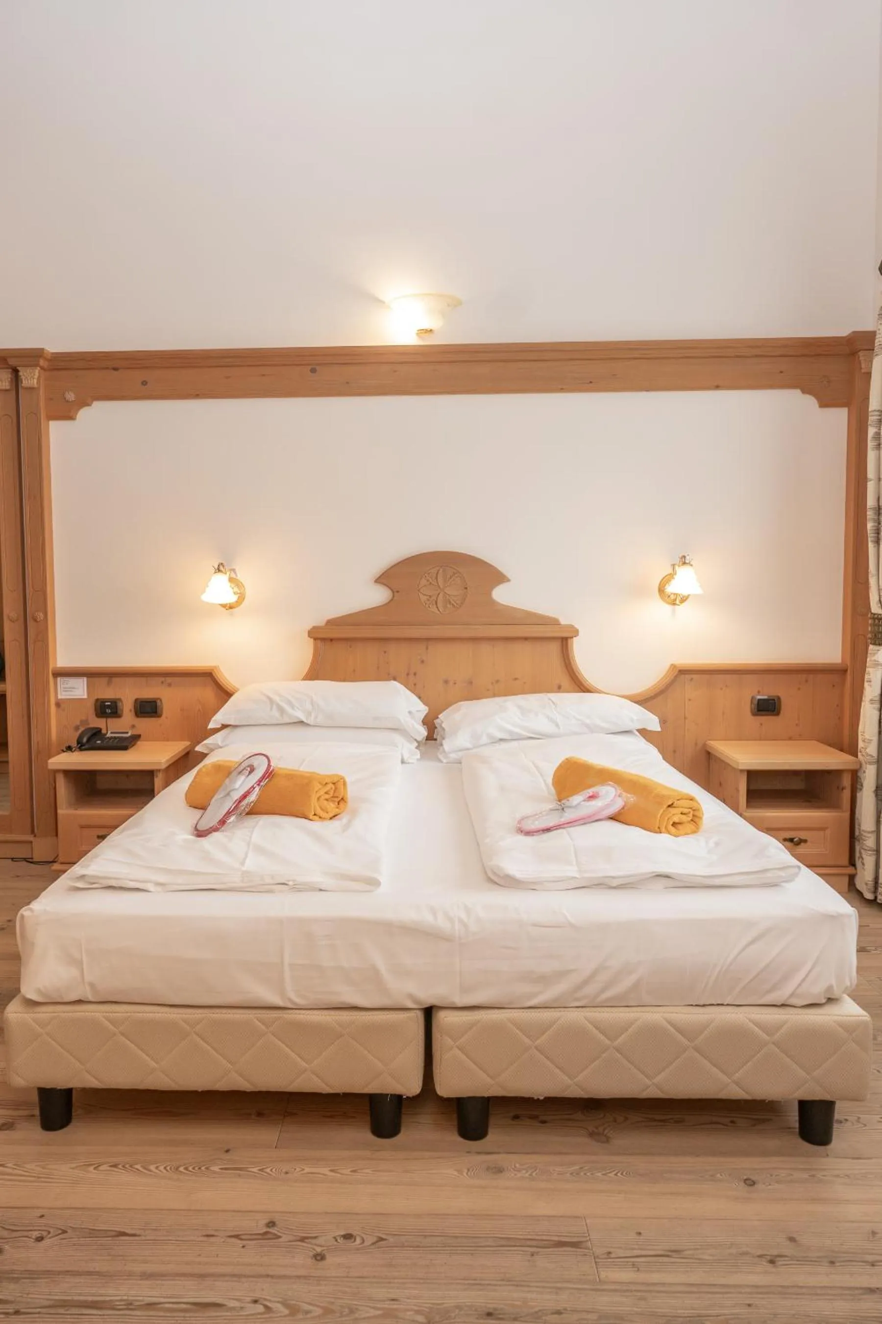 Bed in Wellness Hotel Lupo Bianco