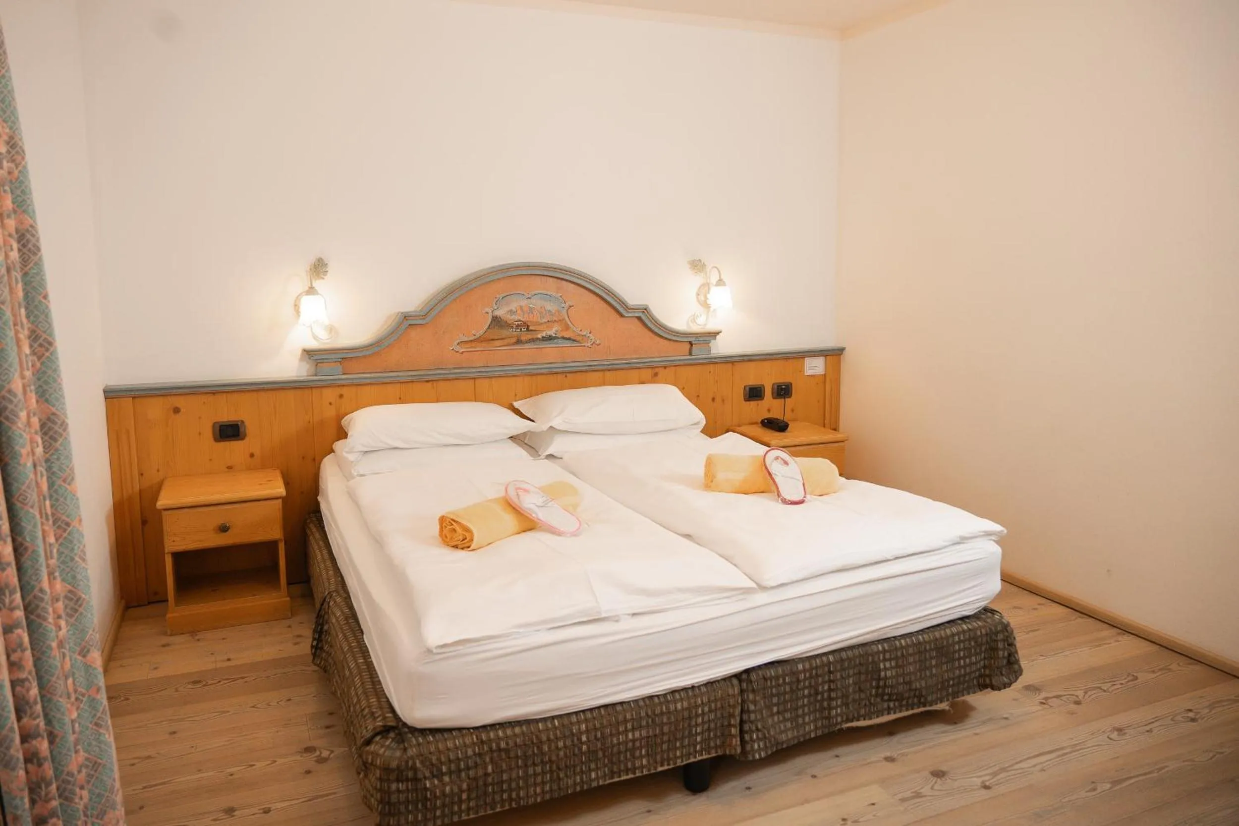 Bed in Wellness Hotel Lupo Bianco