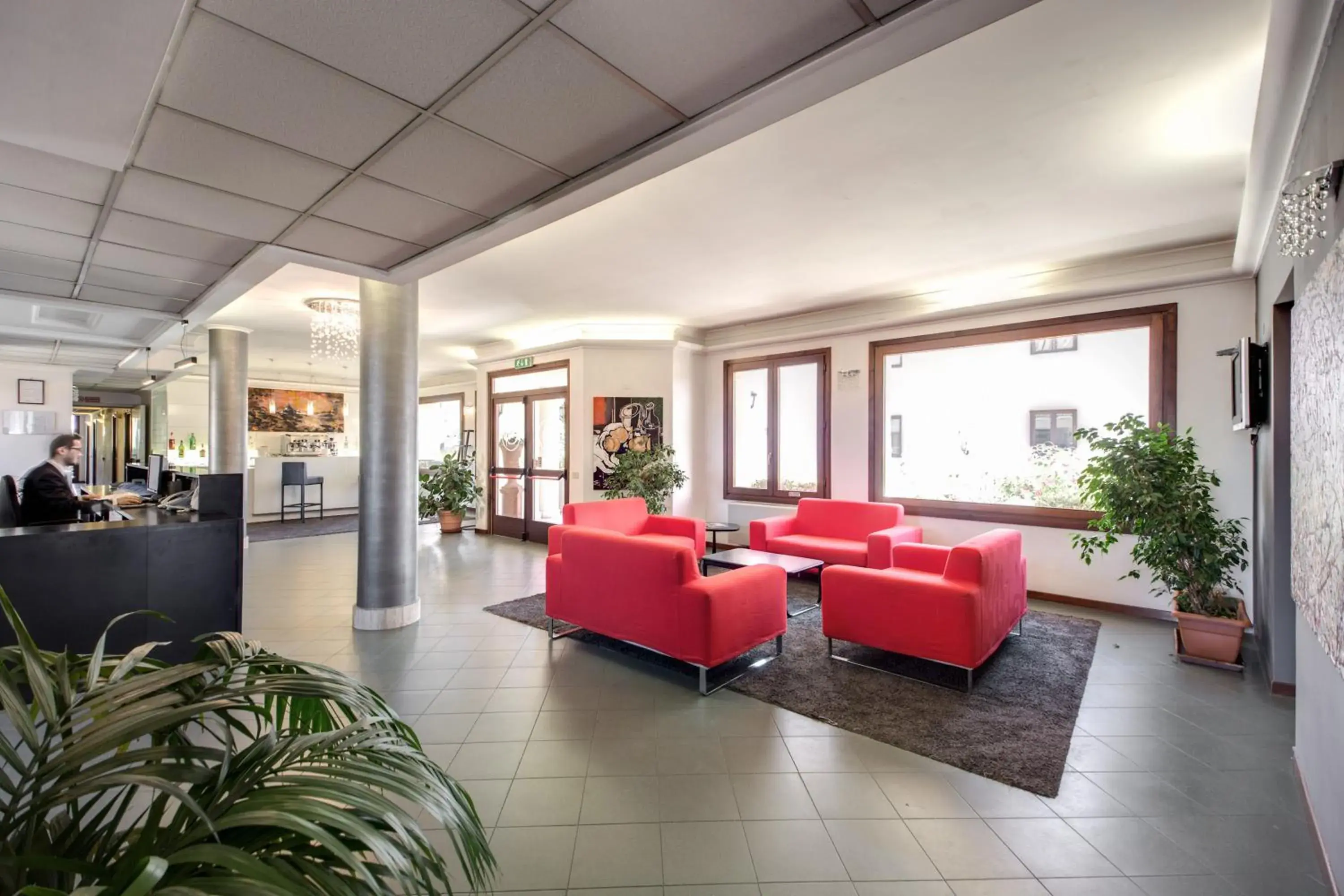 Lobby or reception in Hotel Alba Roma Lobby or reception in Hotel Alba Roma